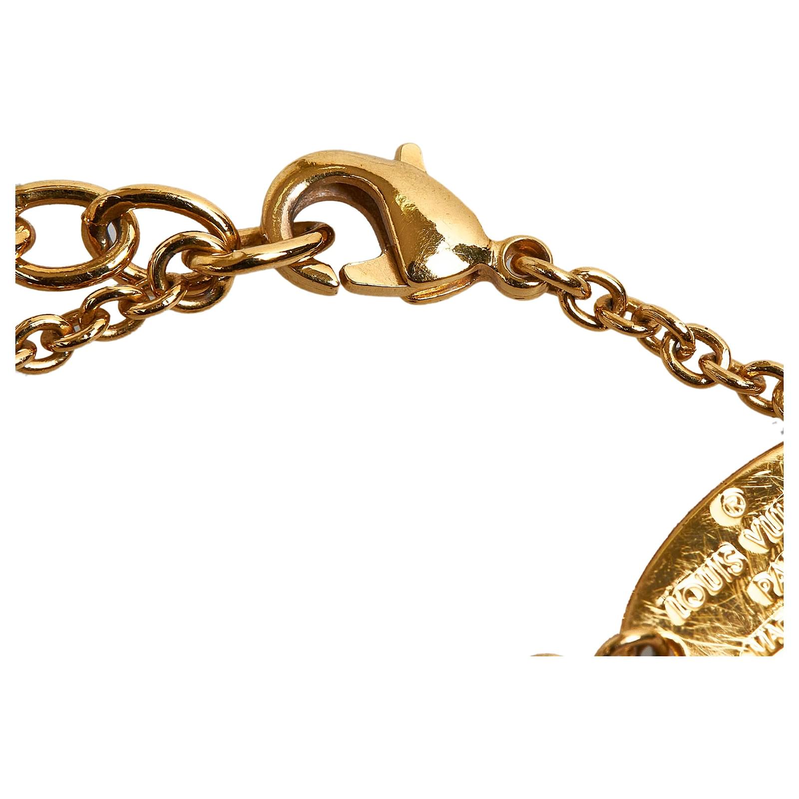 Louis Vuitton Gold My Blooming Strass Bracelet Golden Metal Gold-plated  ref.1009589 - Joli Closet