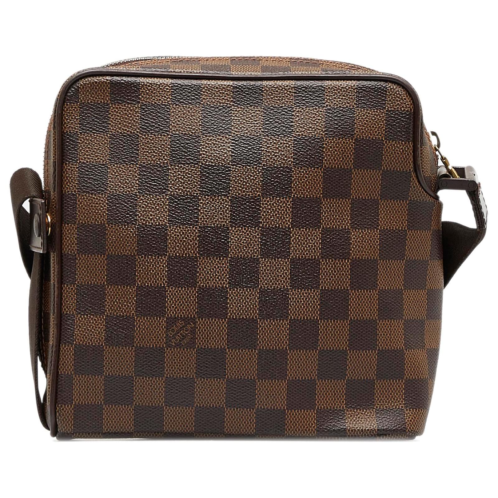 Louis Vuitton Brown Damier Ebene Olav PM Cloth ref.1009601 - Joli Closet