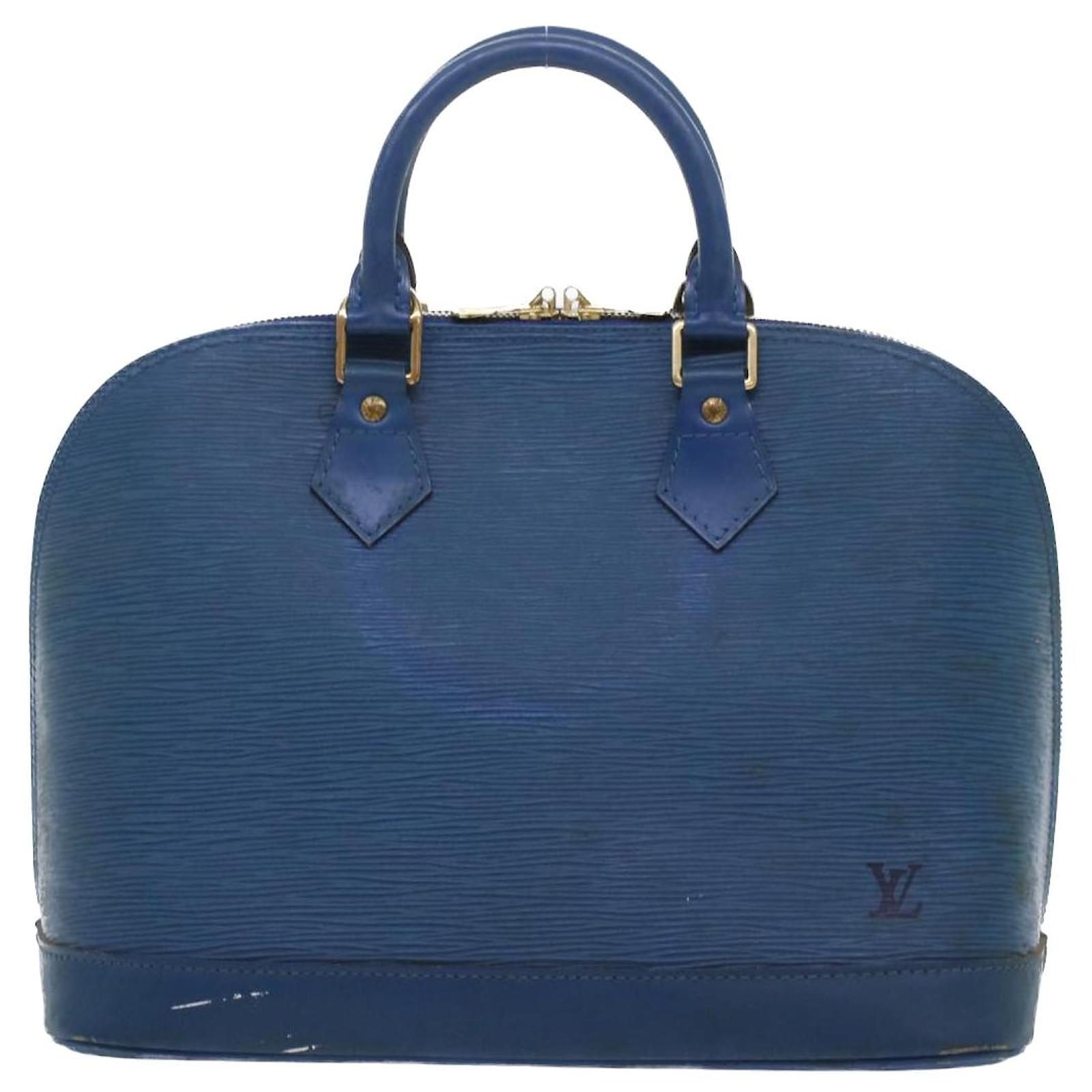 blue lv purse