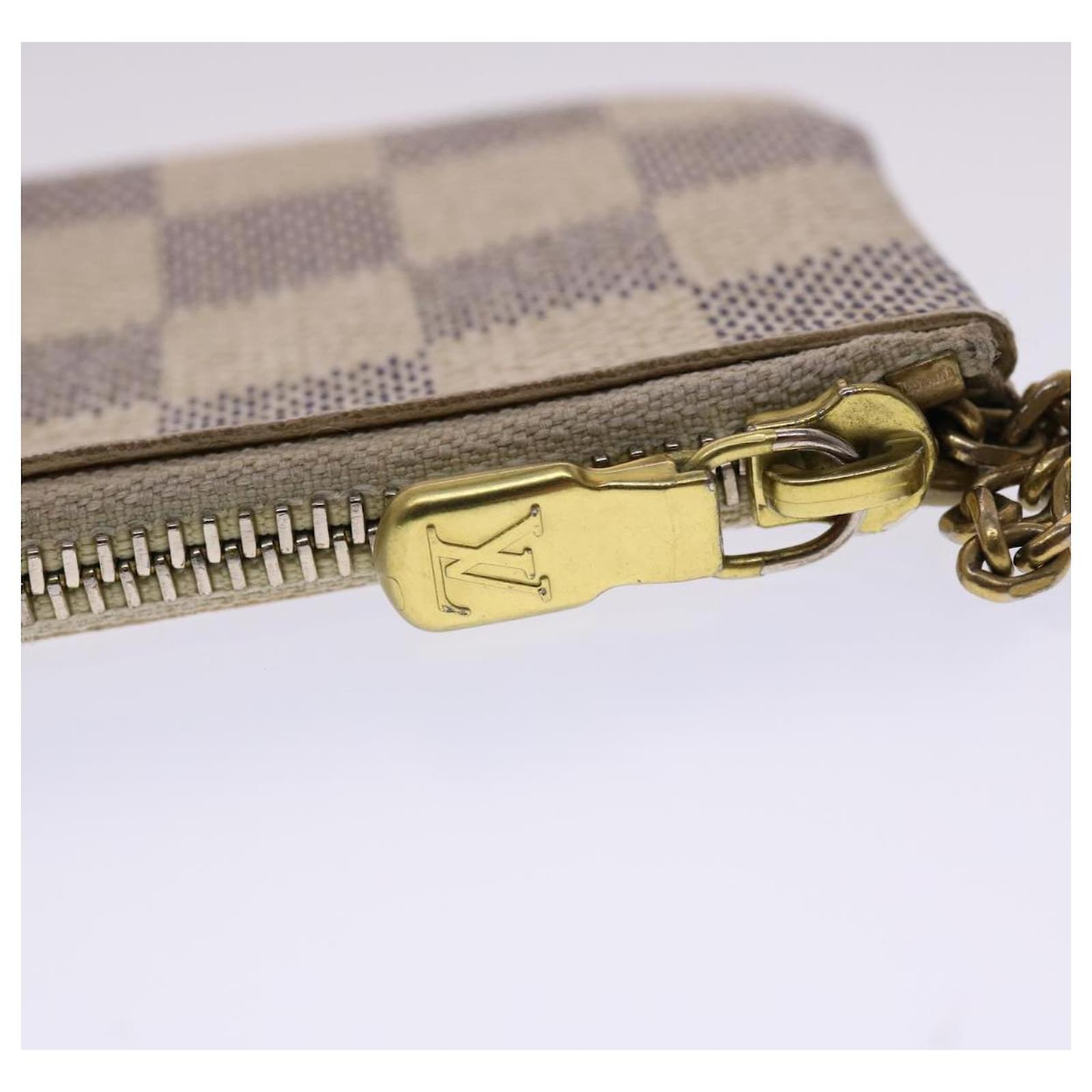 Louis Vuitton Bi-Fold Wallet N63208 Sarah Wallet Damier Azur White