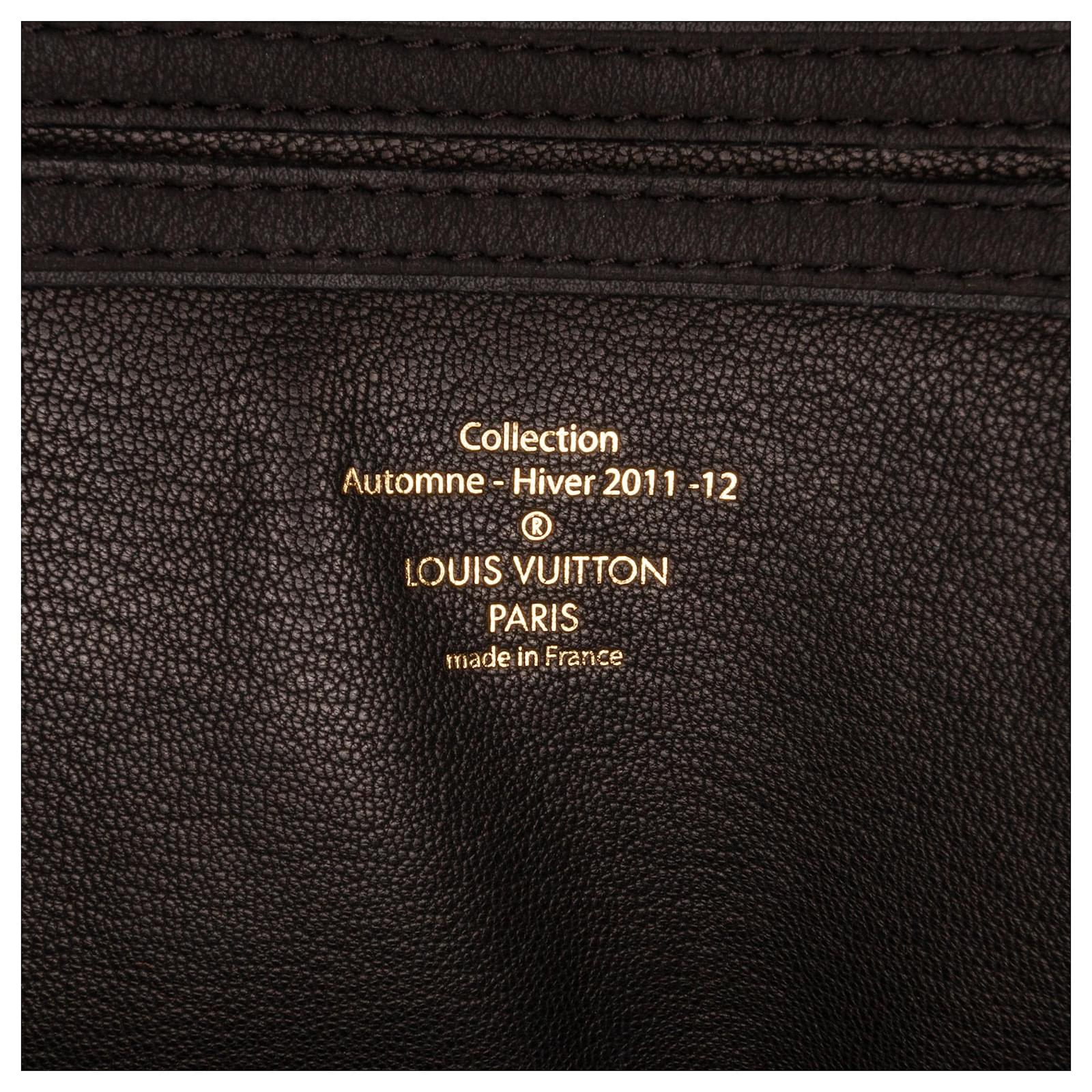 Louis Vuitton Limited Edition Black Calfskin Leather Cuir Obsession East-West  Lockit Bag - Yoogi's Closet
