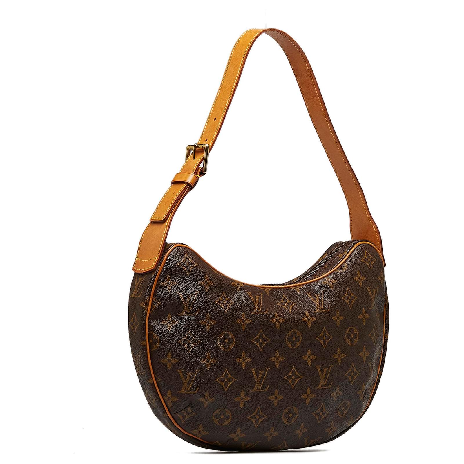 Louis Vuitton Croissant MM Monogram Bag Brown Cloth ref.952672
