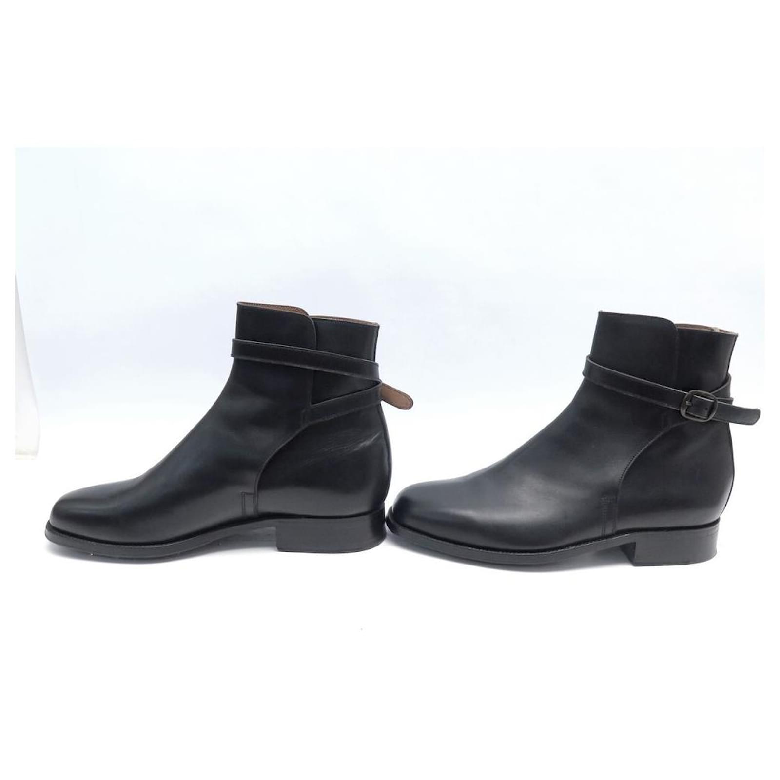 CHAUSSURES JM WESTON JODHPUR 7F BOTTINES CUIR NOIR