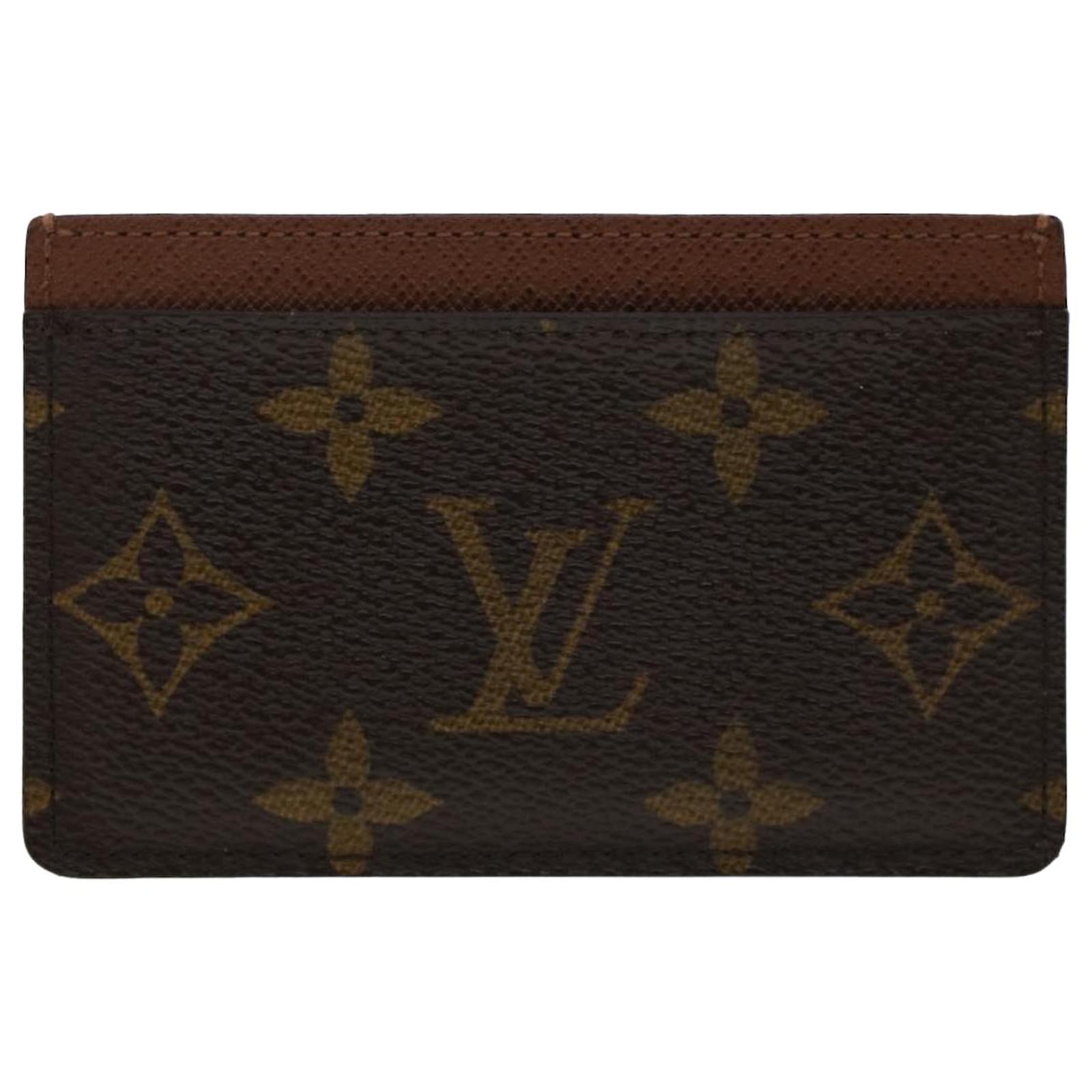 Shop Louis Vuitton MONOGRAM Card Holder Monogram canvas Armagnac