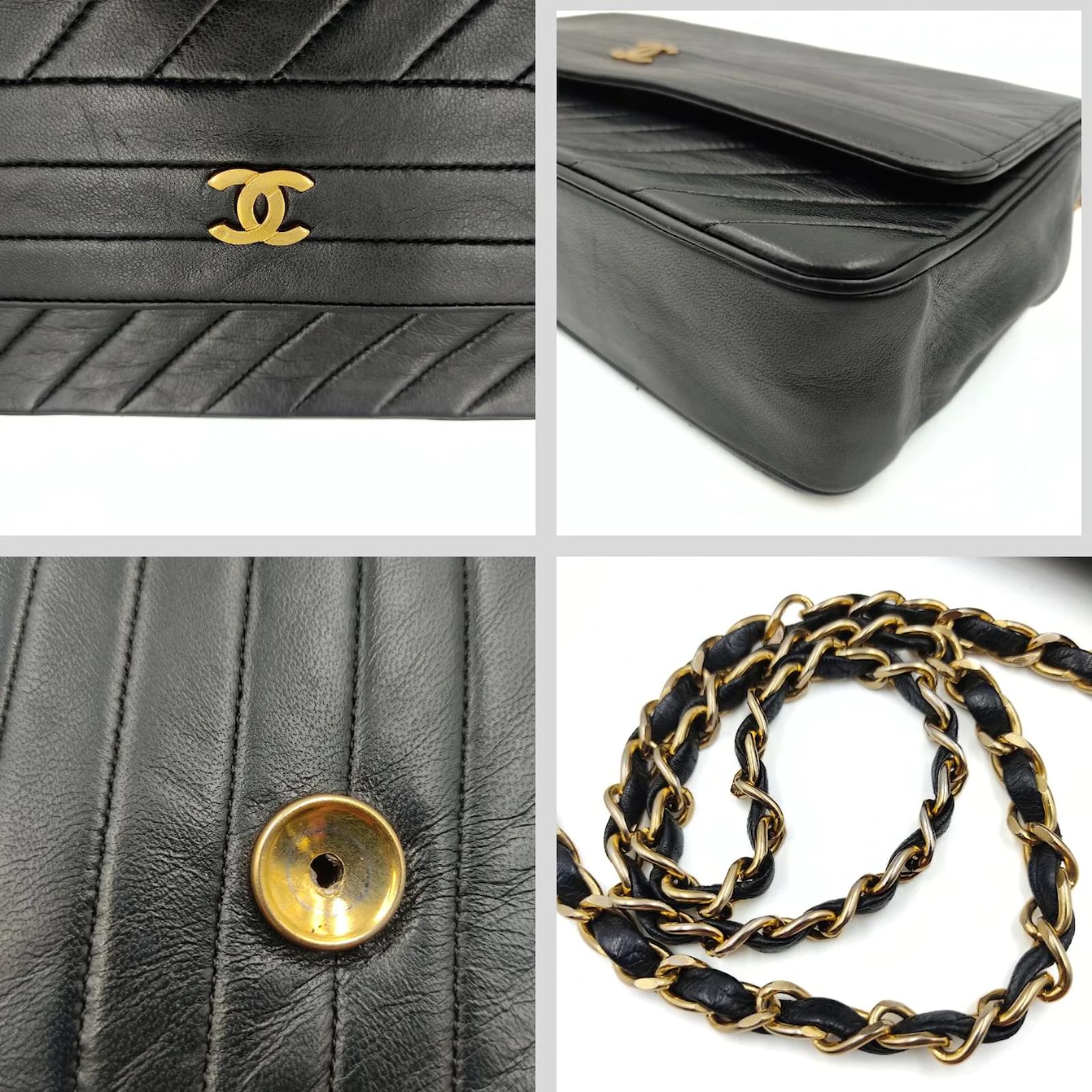 Chanel Style V-Pattern Shoulder Chain Bag
