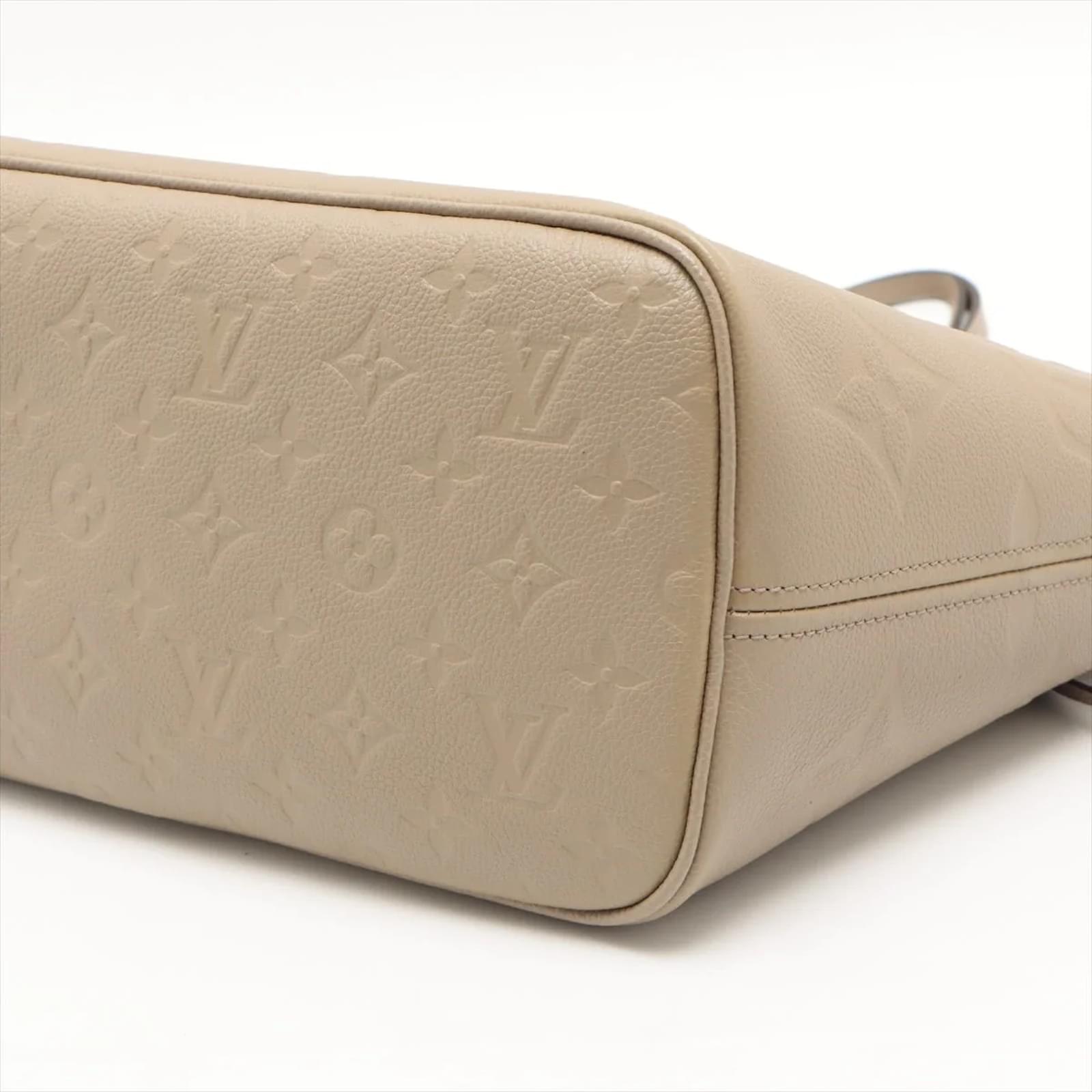 Louis Vuitton Neverfull Empreinte MM Turtledove in Leather with