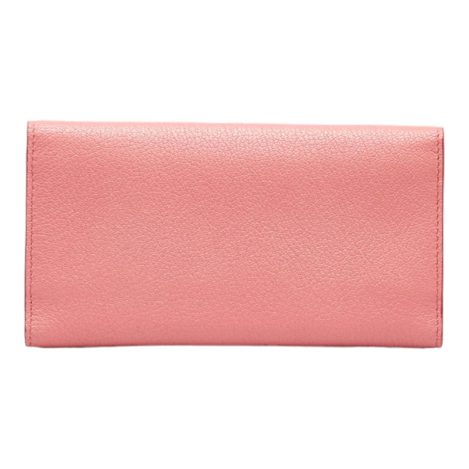 Pink Burberry Highbury Leather Continental Wallet