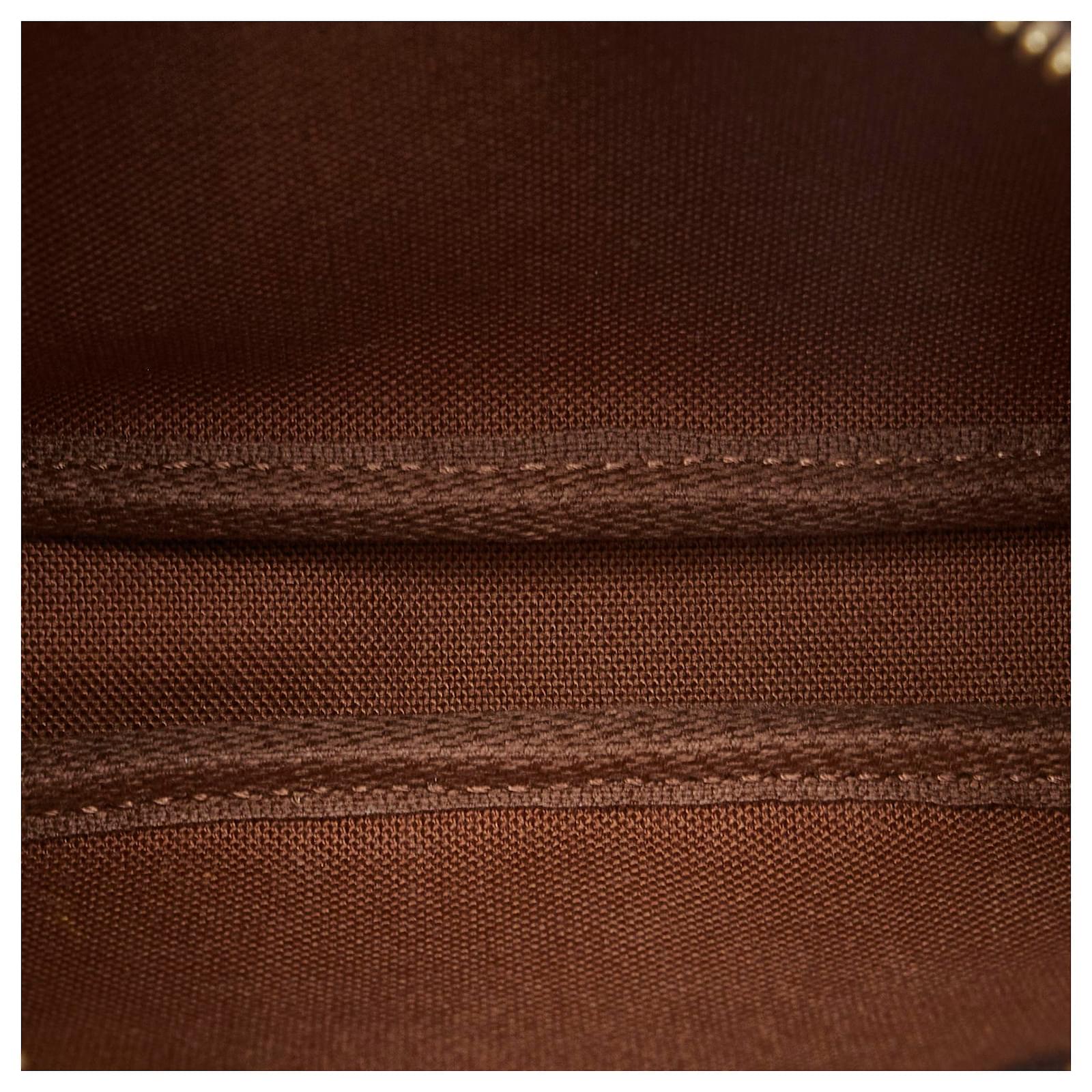 Louis Vuitton Brown Monogram Mini Pochette Accessoires Cloth ref