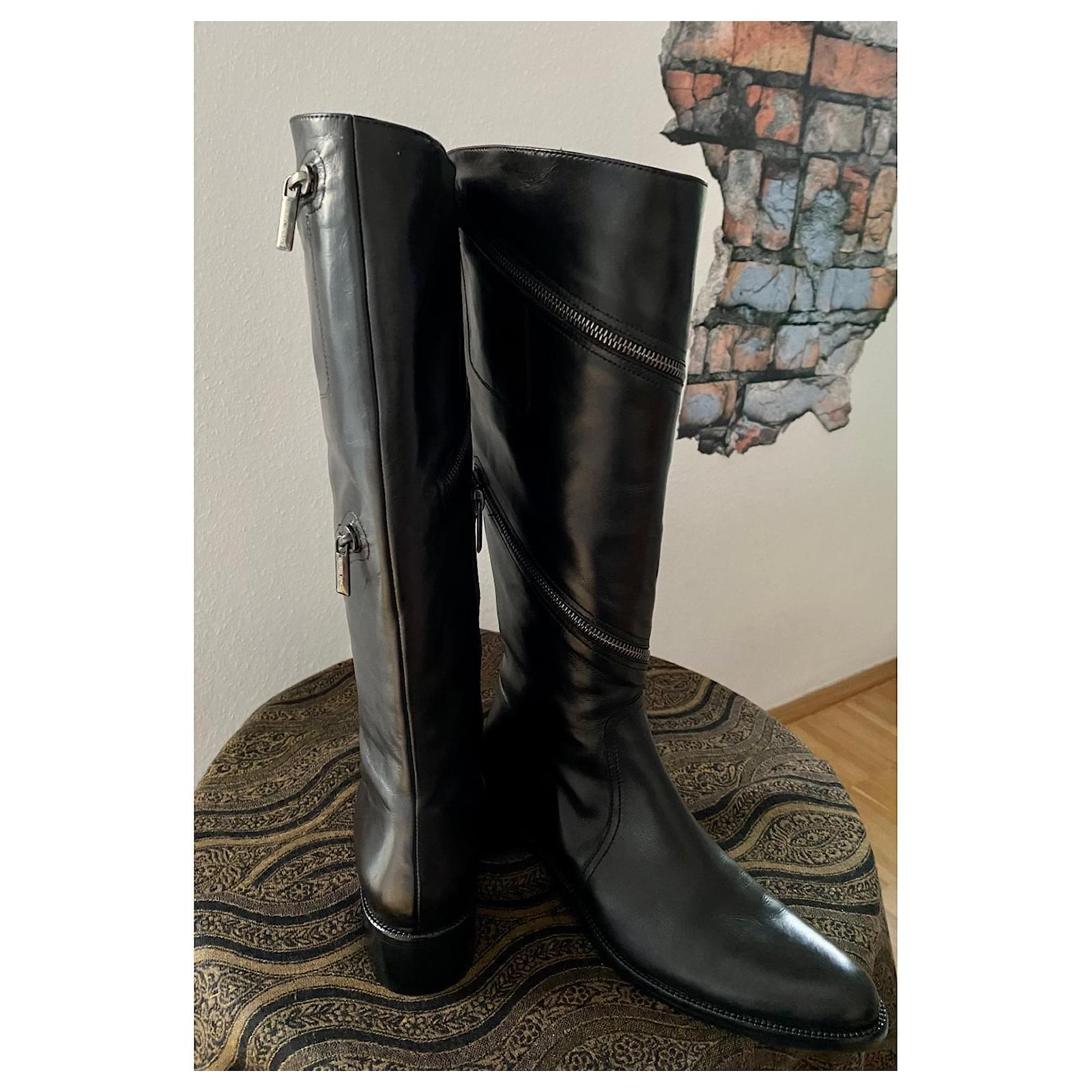Vero Cuoio Stiefel Schwarz Leder Joli Closet