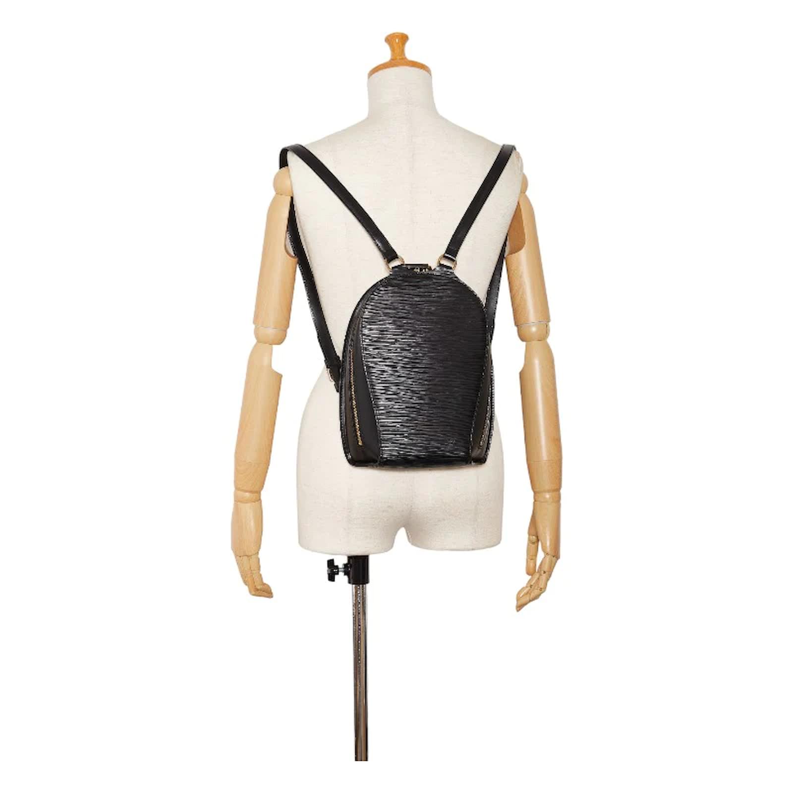 Louis Vuitton Epi Mabillon M52232 Black Leather Pony-style
