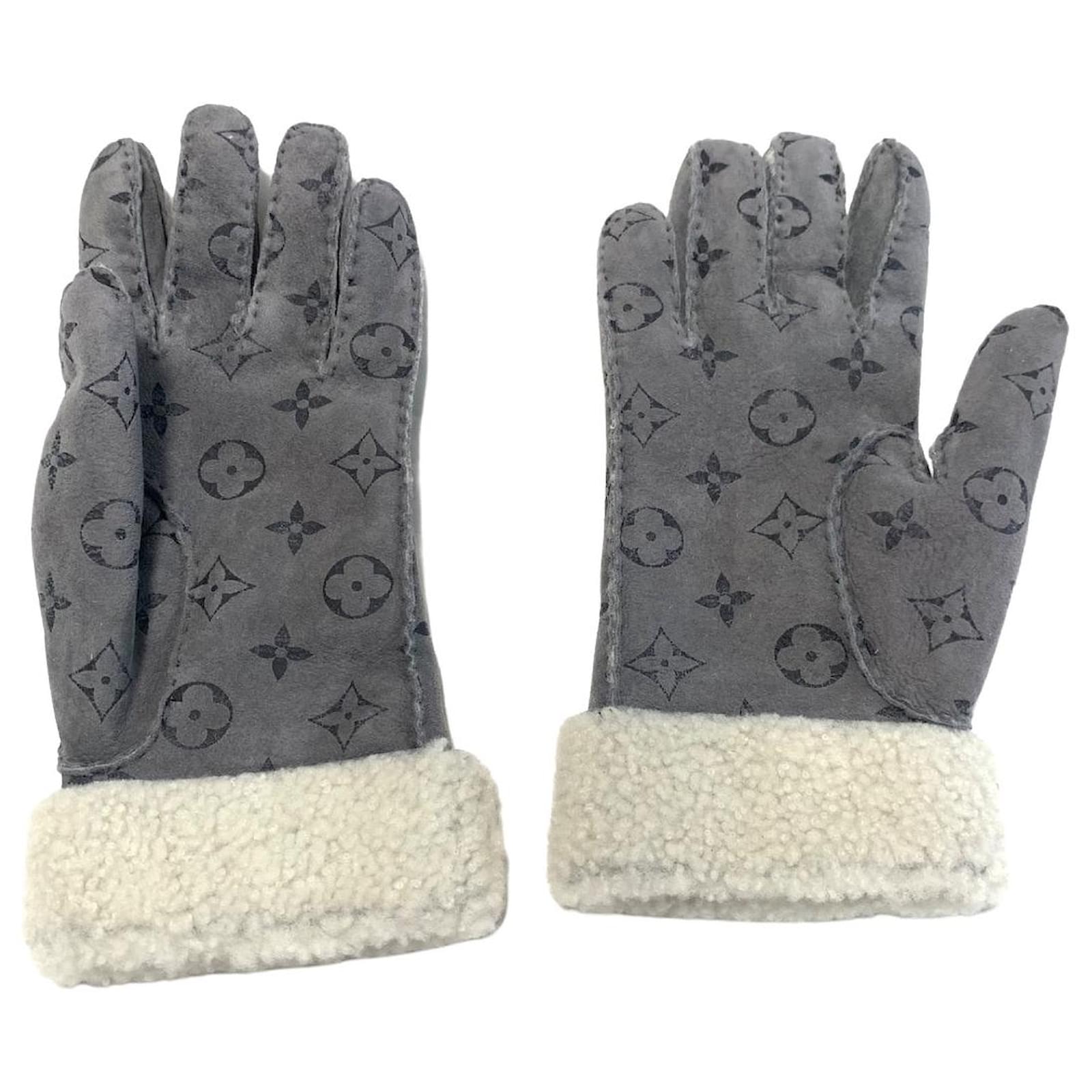 Louis Vuitton Monogram Shearling Gloves