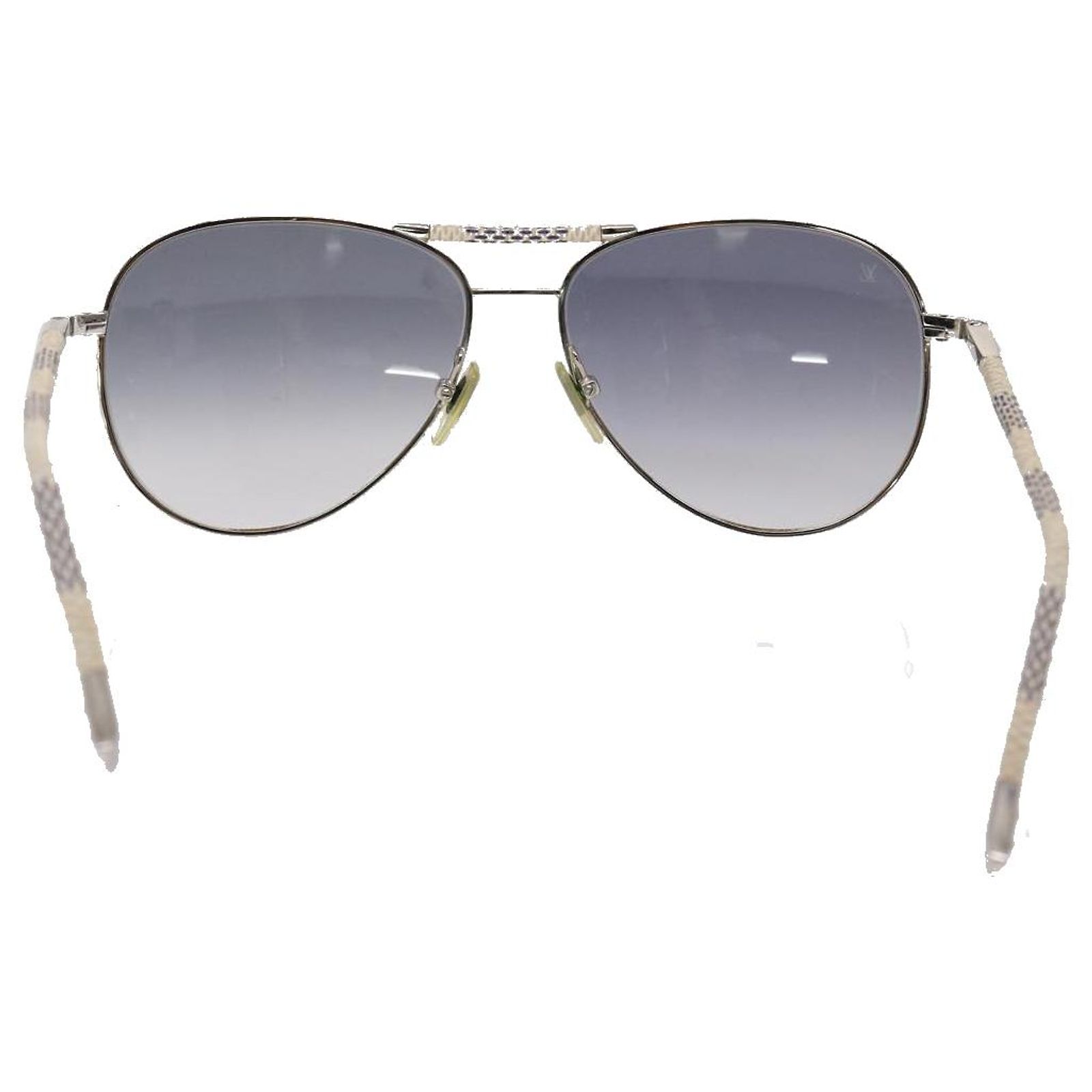 Louis Vuitton Conspiracion Pilot Sunglasses LOUIS VUITTON Damier Azur Conspiracion Pilot Sunglasses  main image 4
