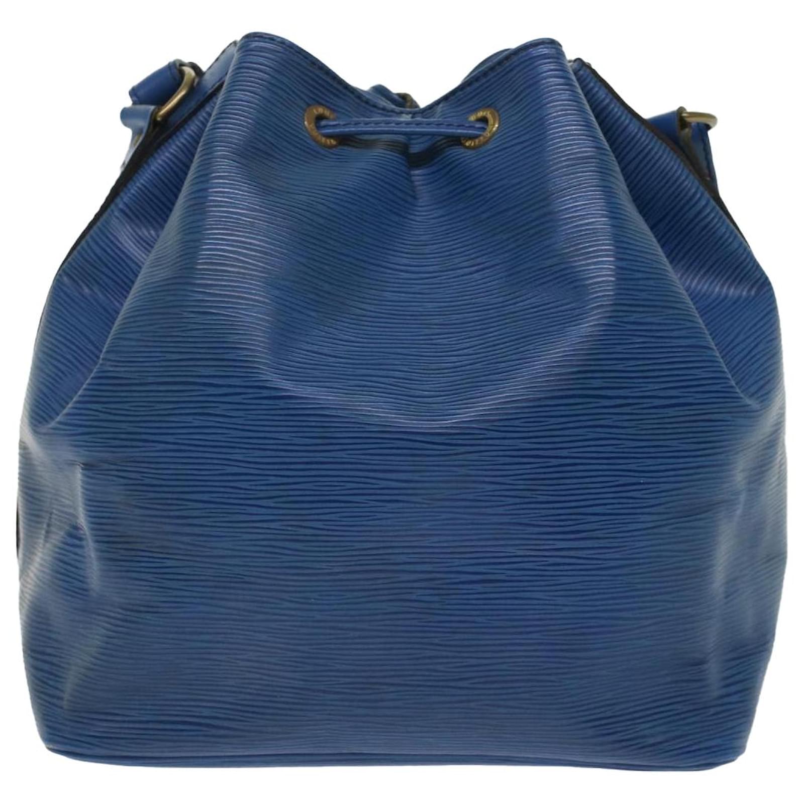 LOUIS VUITTON Epi Petit Noe Shoulder Bag Blue M44105 LV Auth 48972