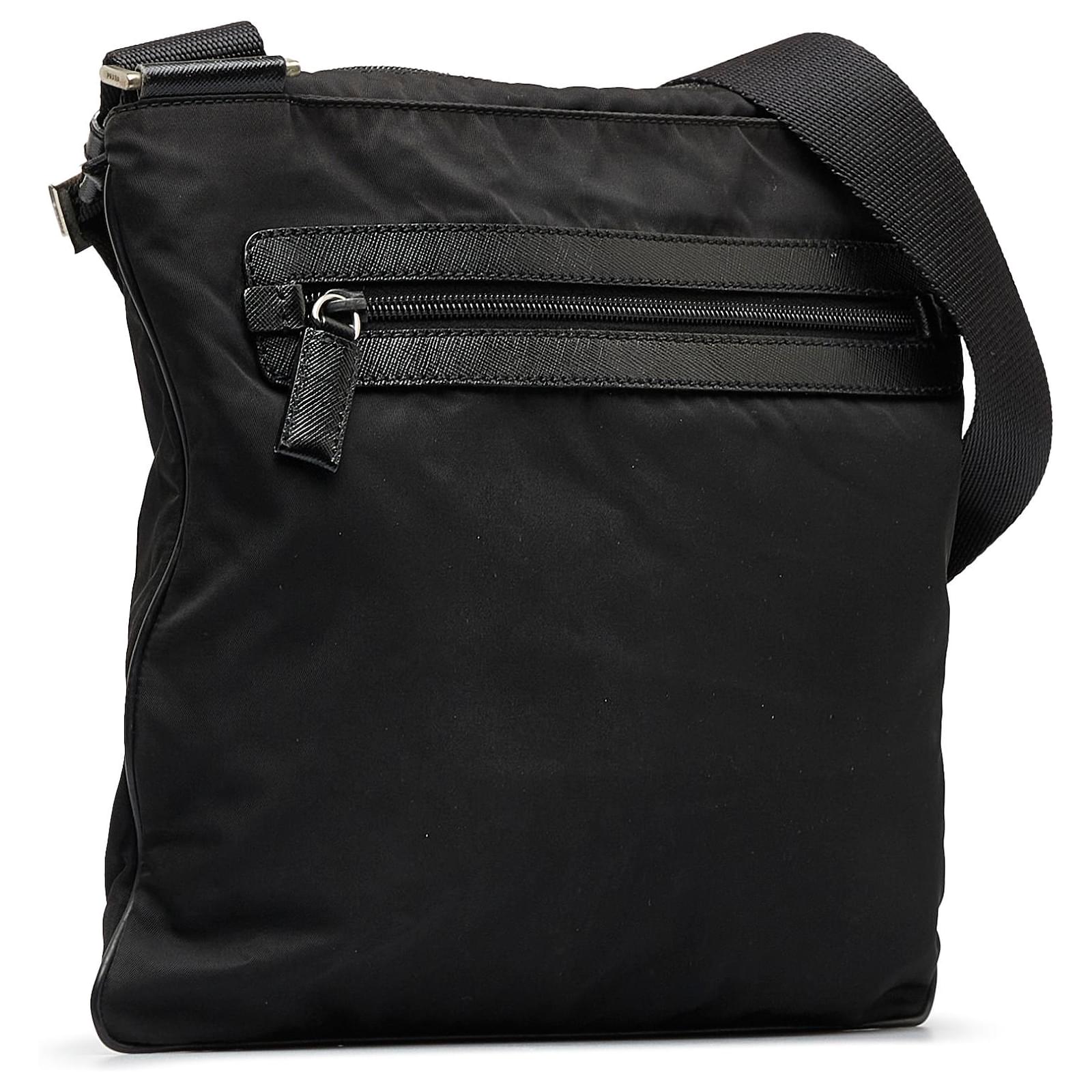 Prada Black Tessuto Crossbody Bag Nylon Cloth ref.1014147 - Joli