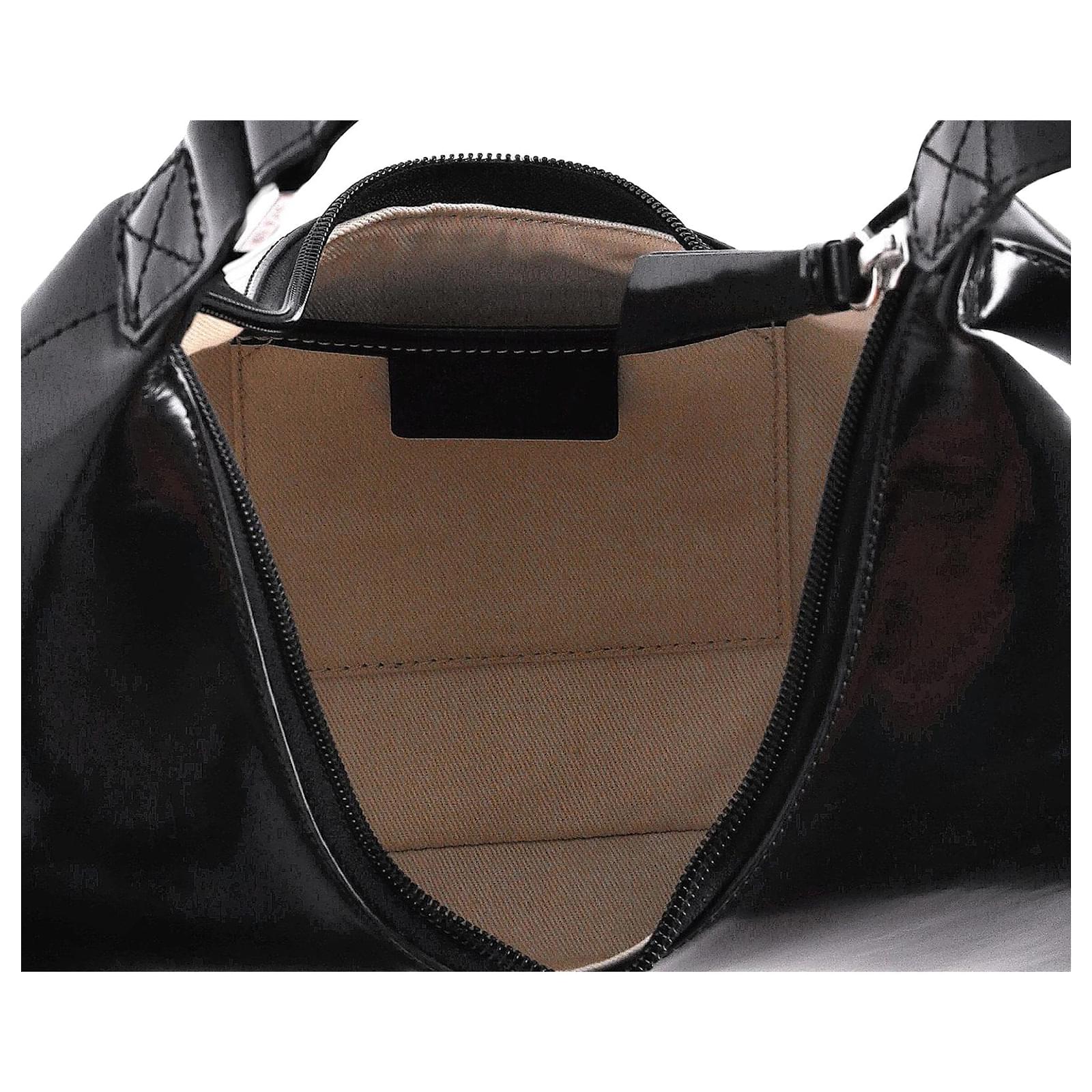Autre Marque By Far Baby Amber Shoulder Bag in Black Semi Patent
