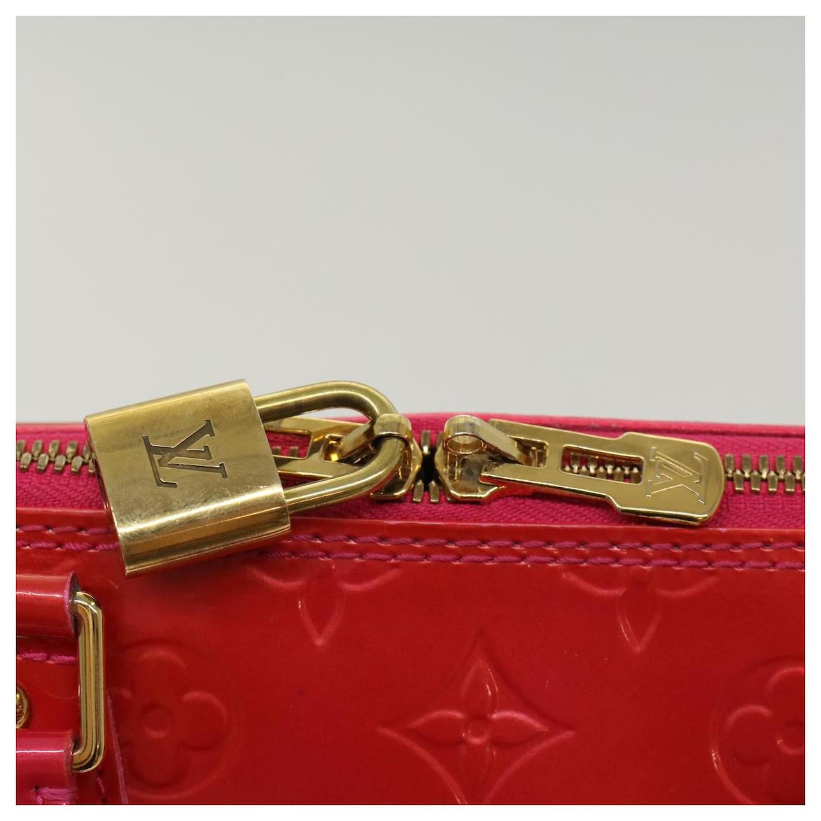 LOUIS VUITTON Monogram Vernis Alma GM Hand Bag Pomme D'amour M93596 auth  49252 Patent leather ref.1015484 - Joli Closet