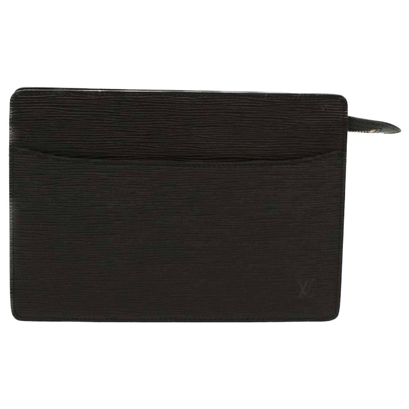 LOUIS VUITTON Epi Pochette Homme Clutch Bag Black M52522 LV Auth 48829  Leather ref.1015536 - Joli Closet
