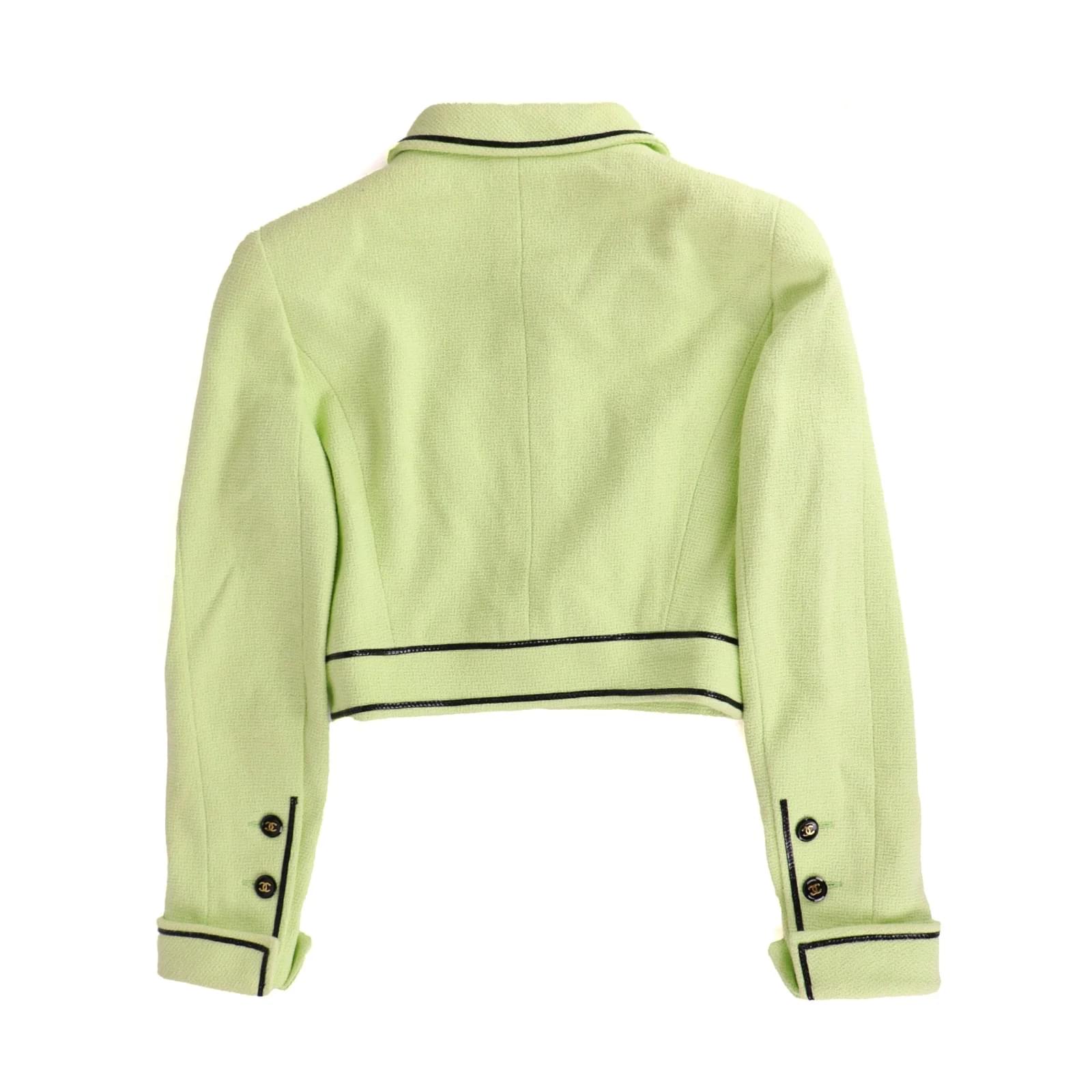 Chanel 1995 Cropped Jacket CHANEL Pre-Owned 1995 Single-breasted