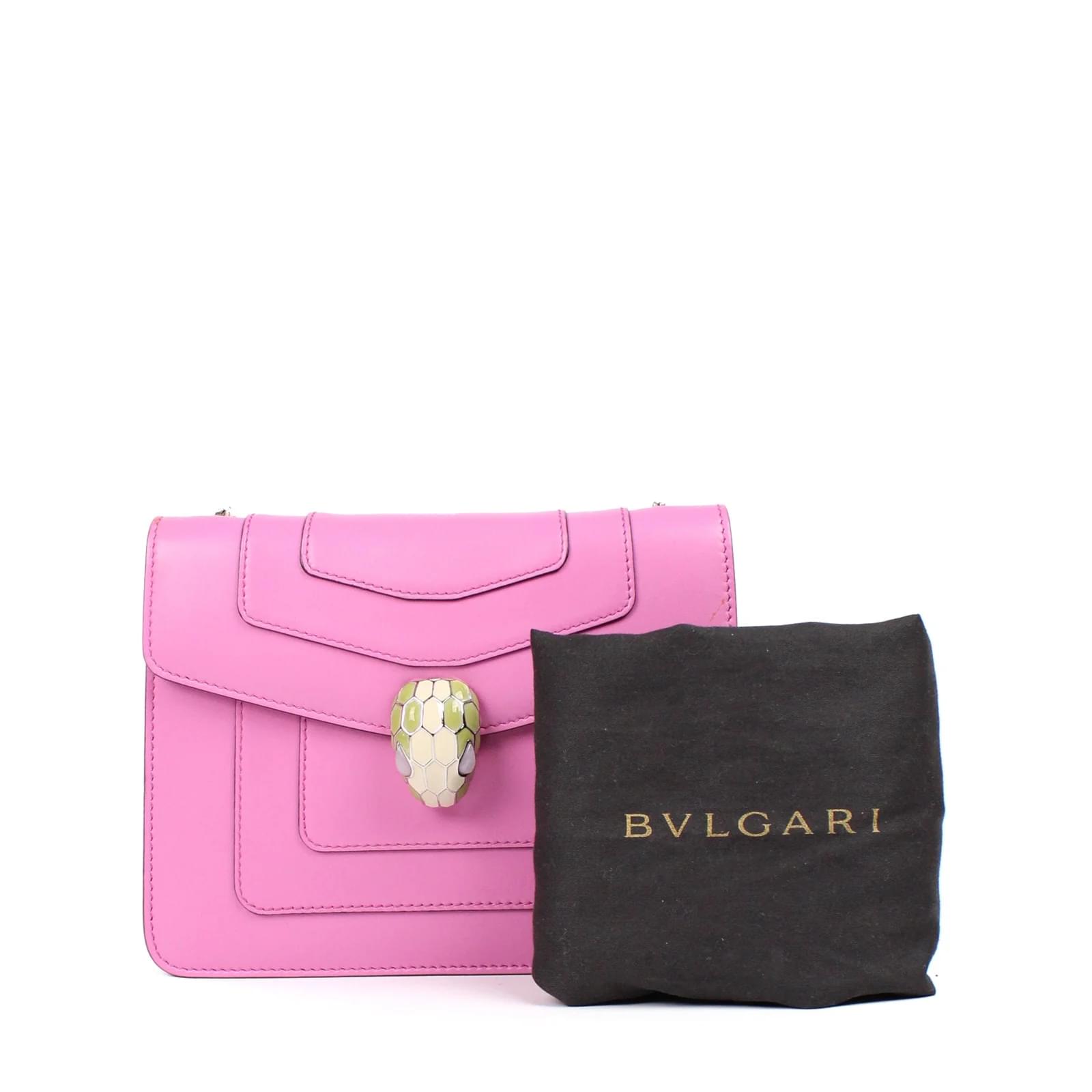 Bulgari BVLGARI - Serpenti Forever shoulder bag Pink Leather ref.1015701 -  Joli Closet