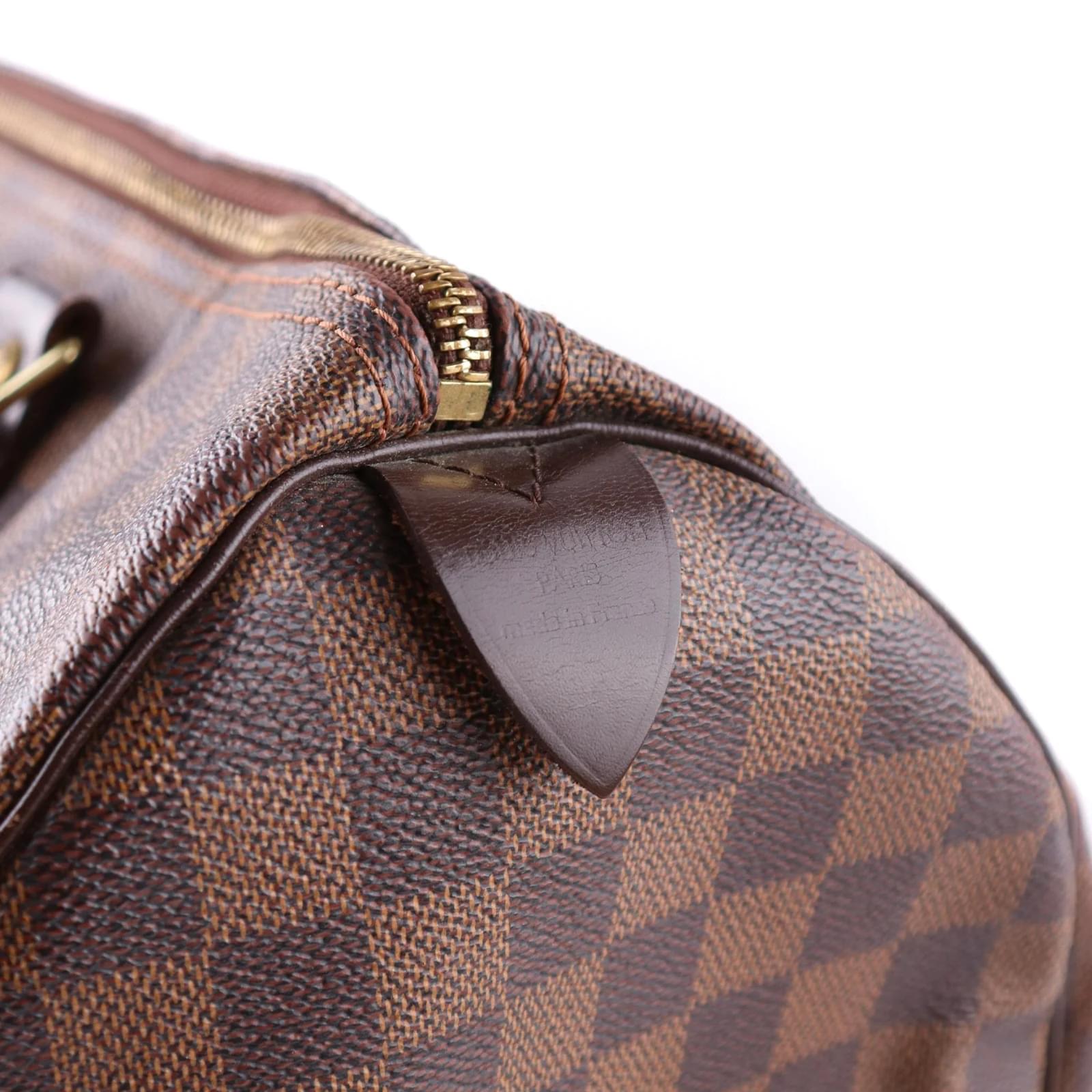 Louis Vuitton - Speedy 35 Darge checkerboard Brown Leather ref