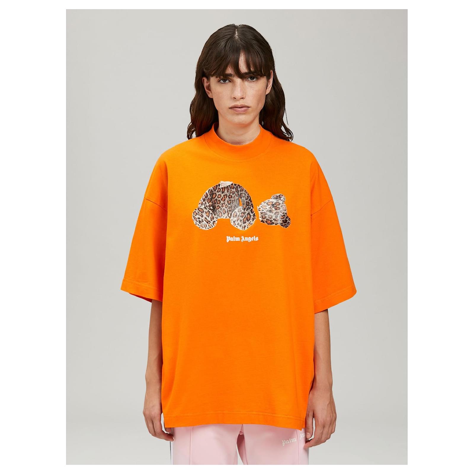 PALM ANGELS BEAR T-SHIRT in orange - Palm Angels® Official