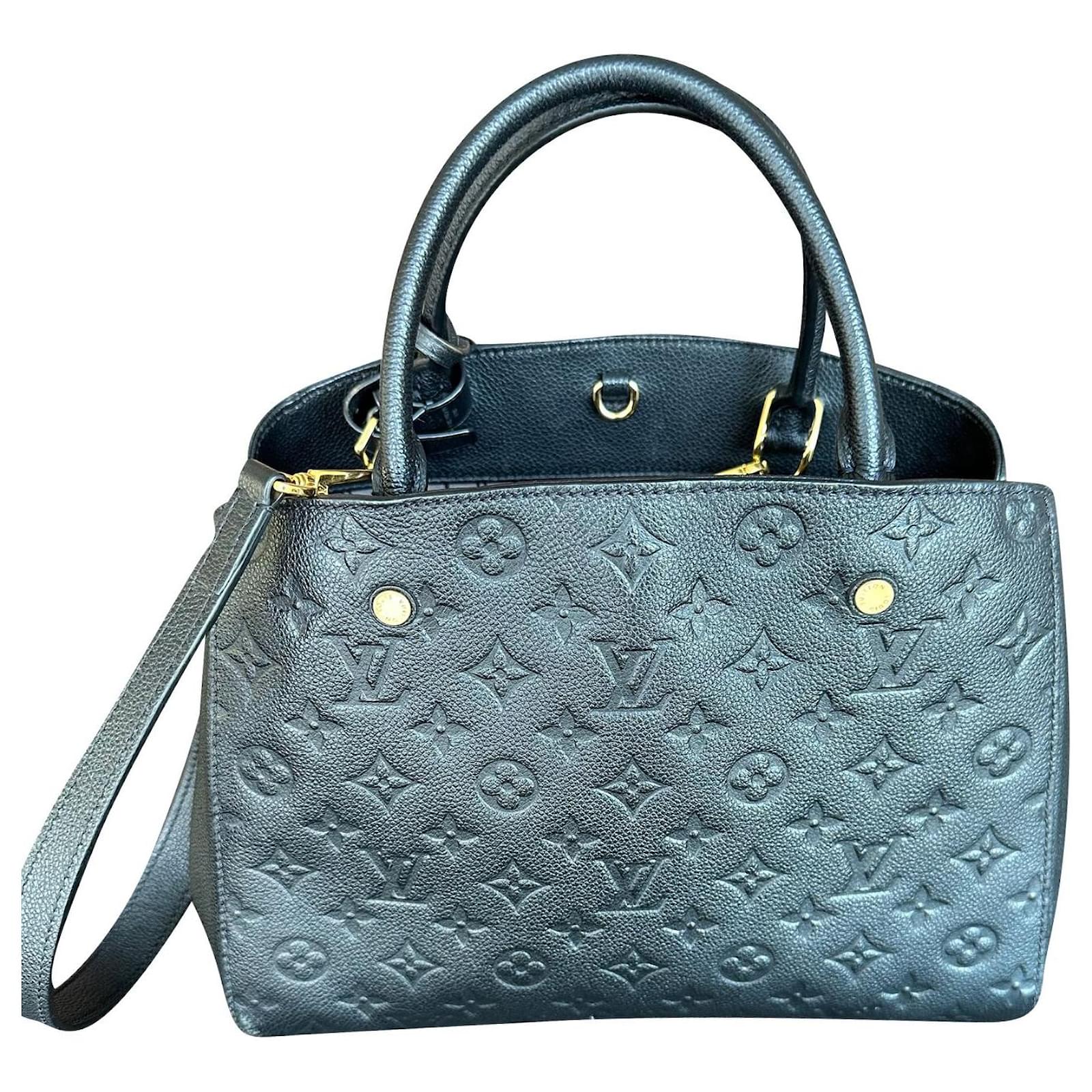 Louis Vuitton Black Monogram Empreinte Montaigne GM Bag Louis Vuitton | The  Luxury Closet