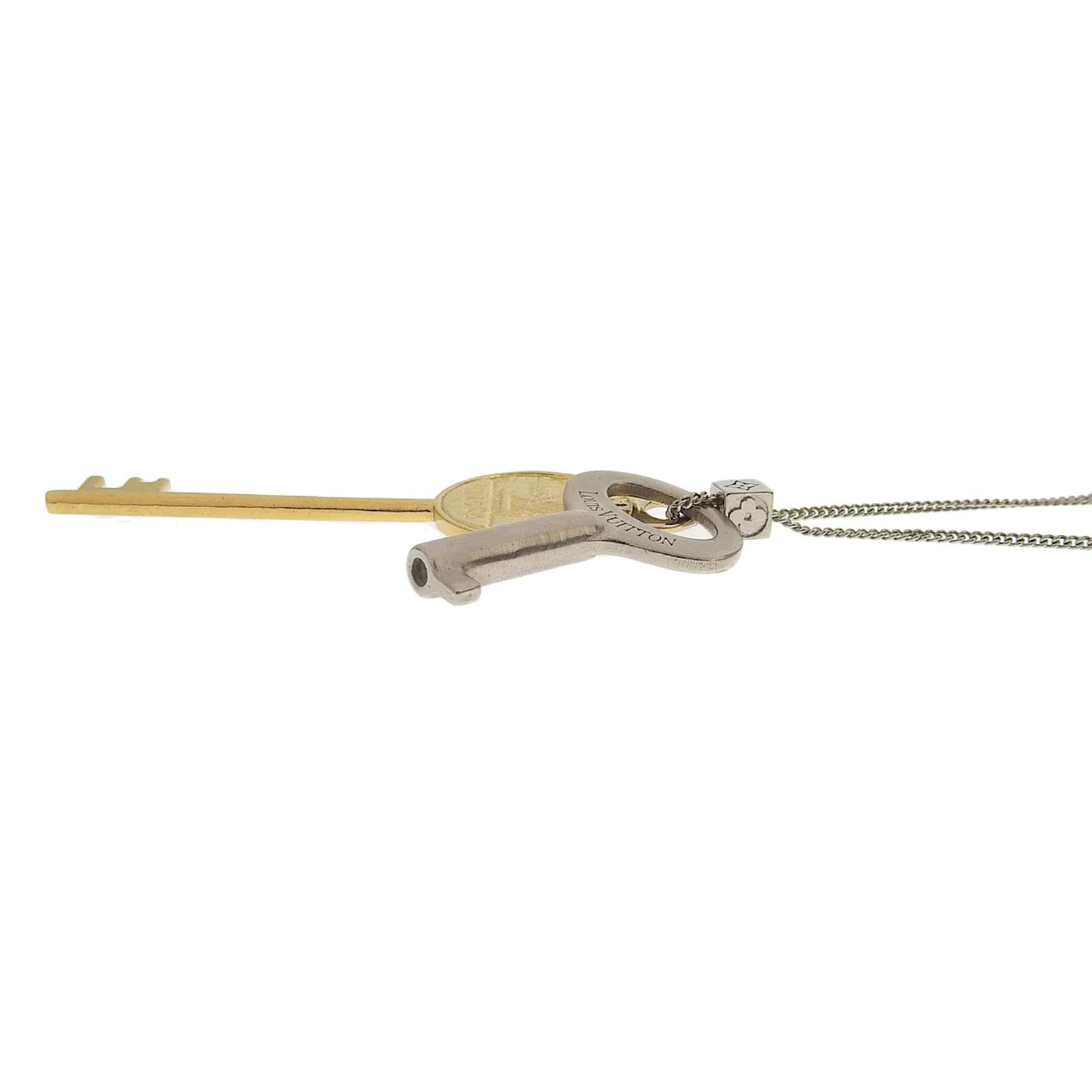 Louis Vuitton LV Key Pendant Necklace MP2842 Silvery Metal ref.1016506 -  Joli Closet