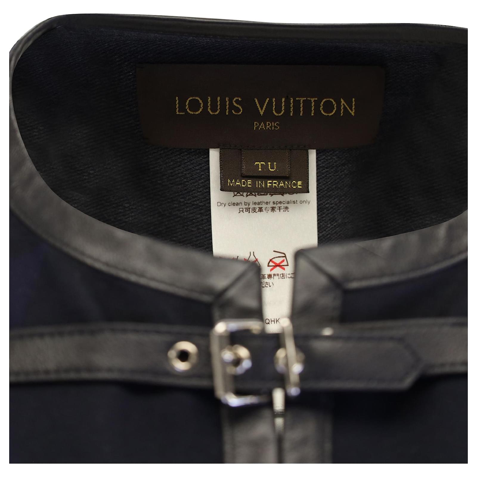 Louis Vuitton Pinstripe Leather Blazer