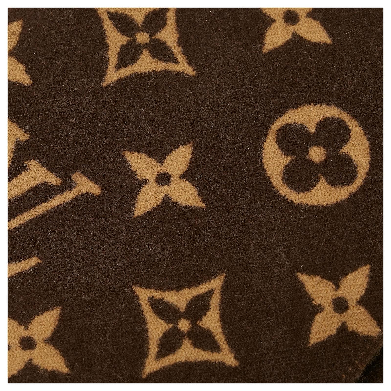 Louis Vuitton Sciarpa in lana monogramma Louis Vuitton x Supreme