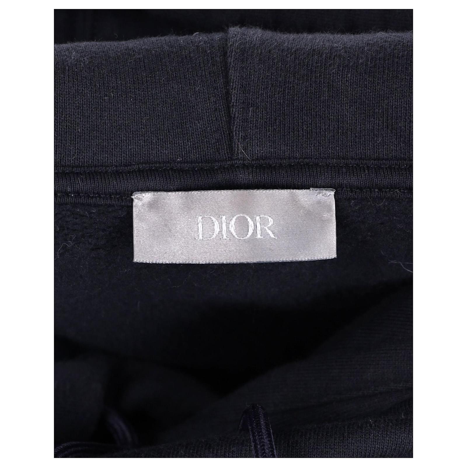 Sweat capuche Christian Dior en coton noir ref.1017853 Joli Closet