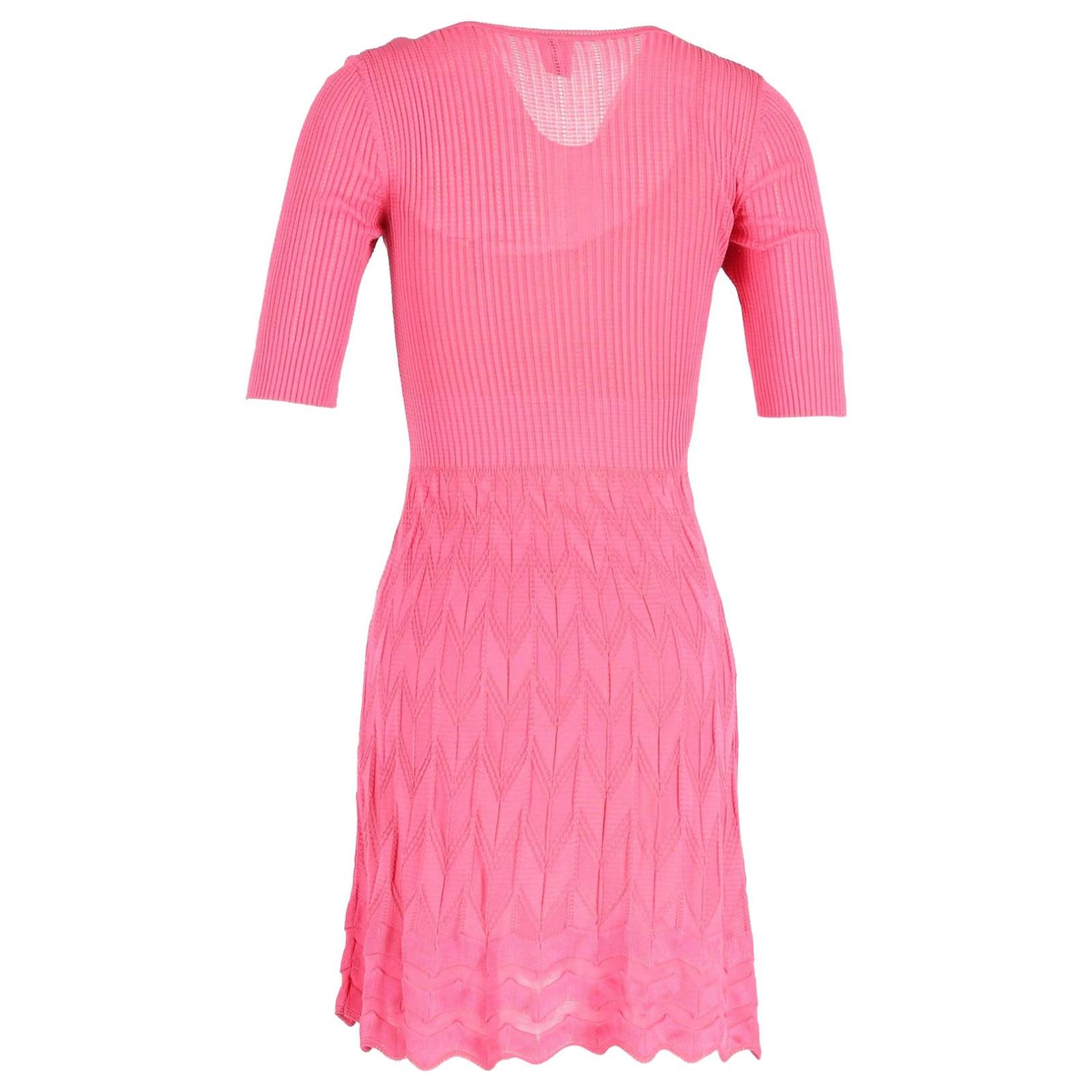 M Missoni Midi Dress in Pink Cotton ref.1017894 Joli Closet