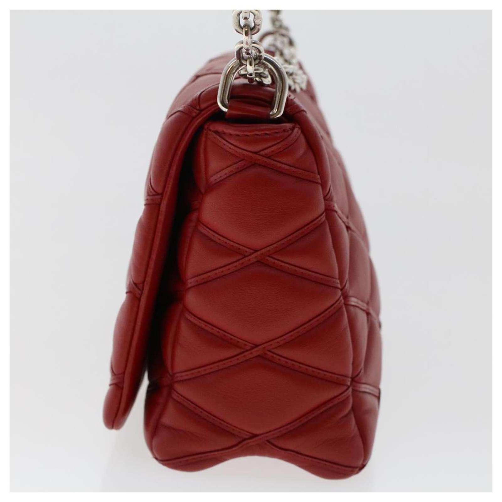 LOUIS VUITTON Martage GO-14MINI Chain Shoulder Bag Red M51000 LV Auth  25727A