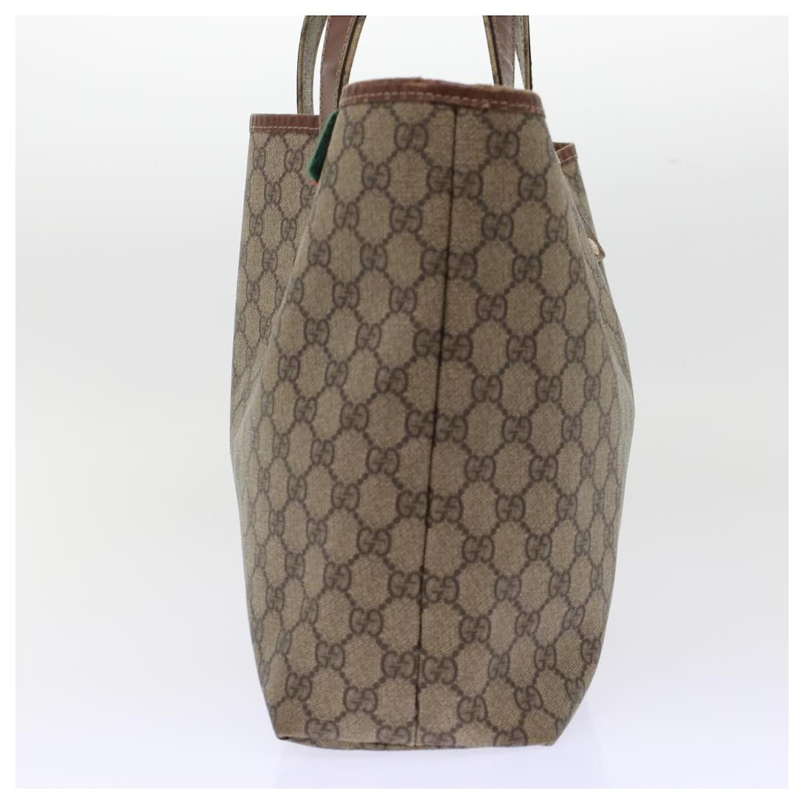 ◇SHUYEN BAG◇ Bag in bag / GG・CANVAS TOTE BAG / 211134用 WMNS) Gucci Logo Canvas Large Capacity handbag / Brown