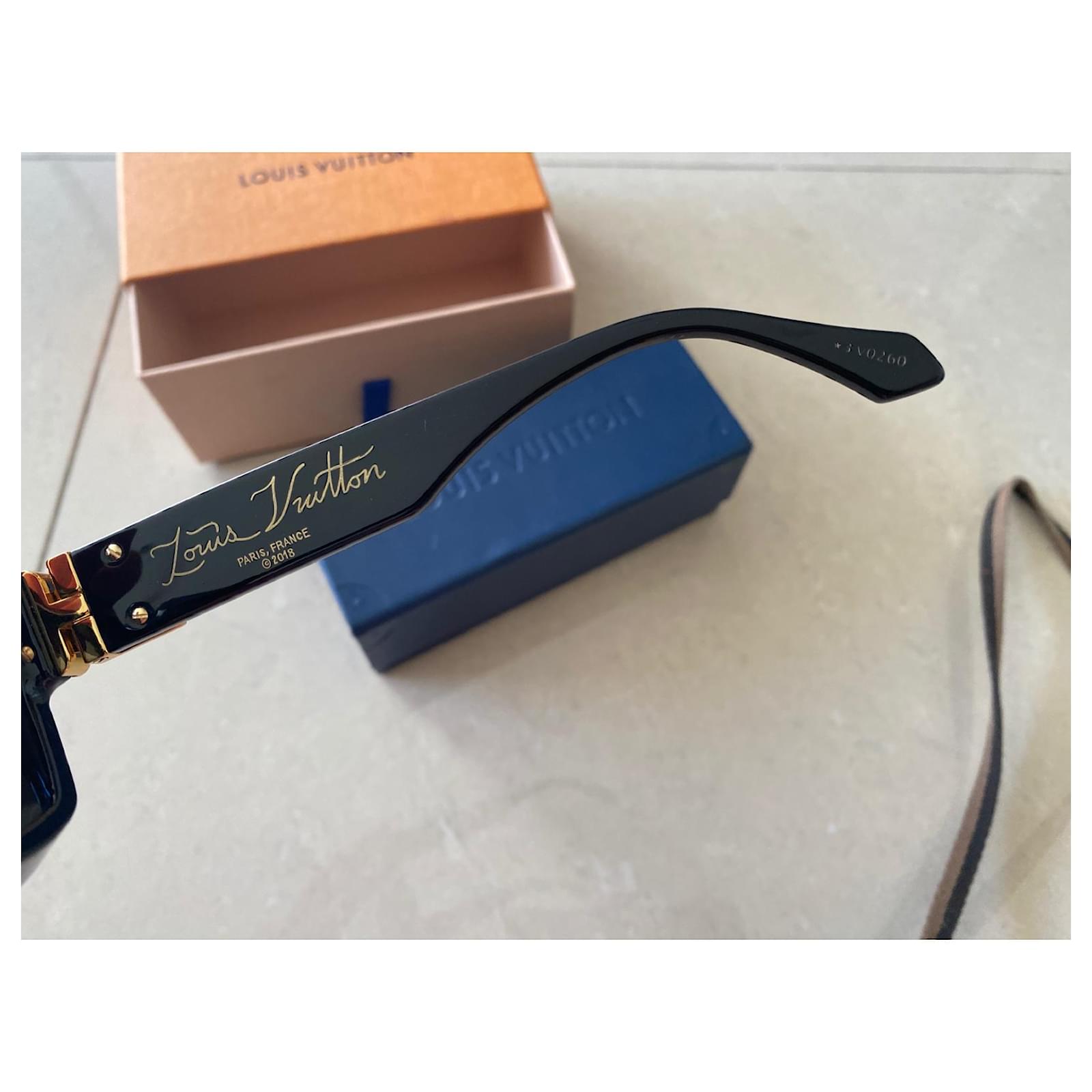 Louis Vuitton 1.1 Millionaires Acetate Black Sunglasses – The