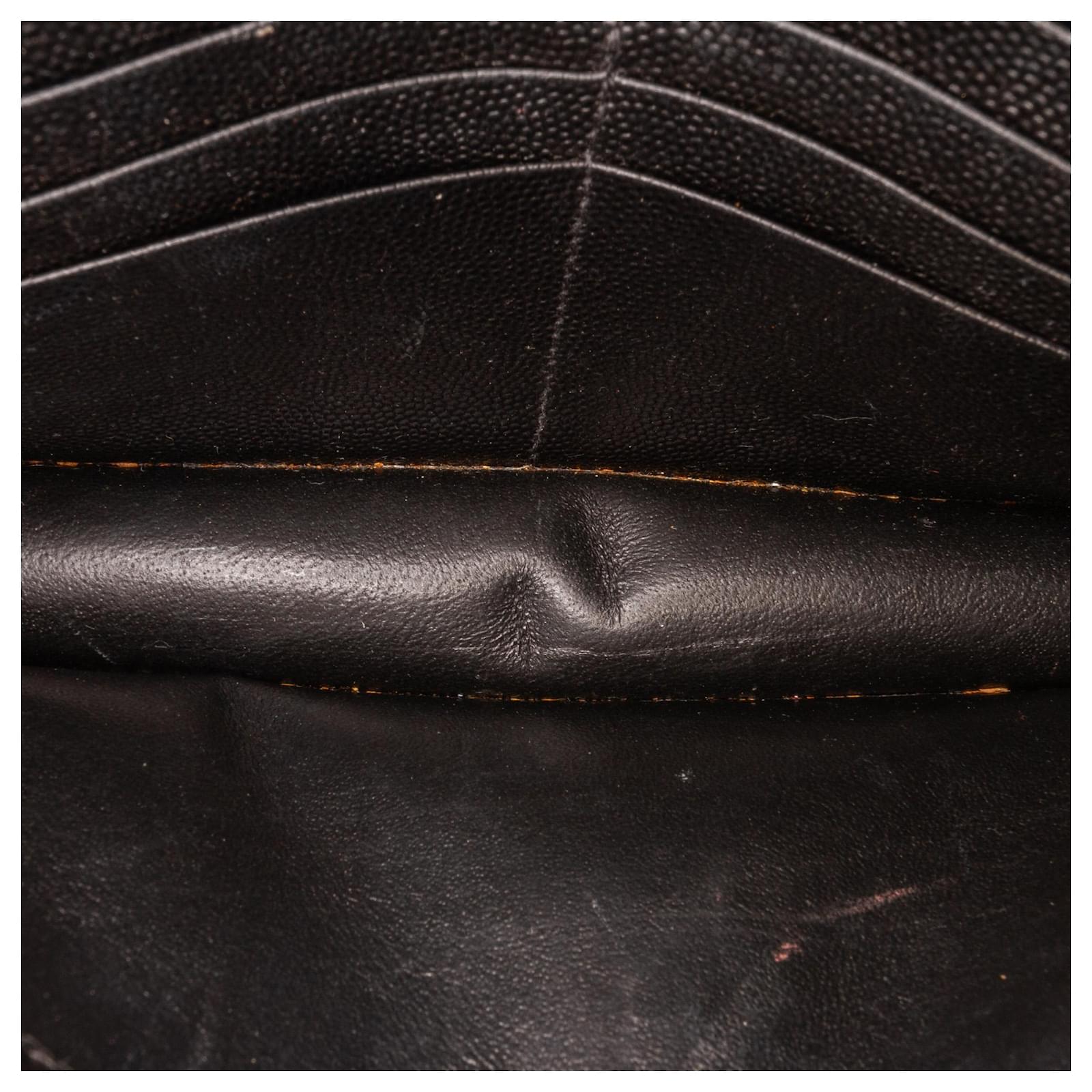 Saint Laurent Monogram Matelasse Leather Wallet-on-a-Chain