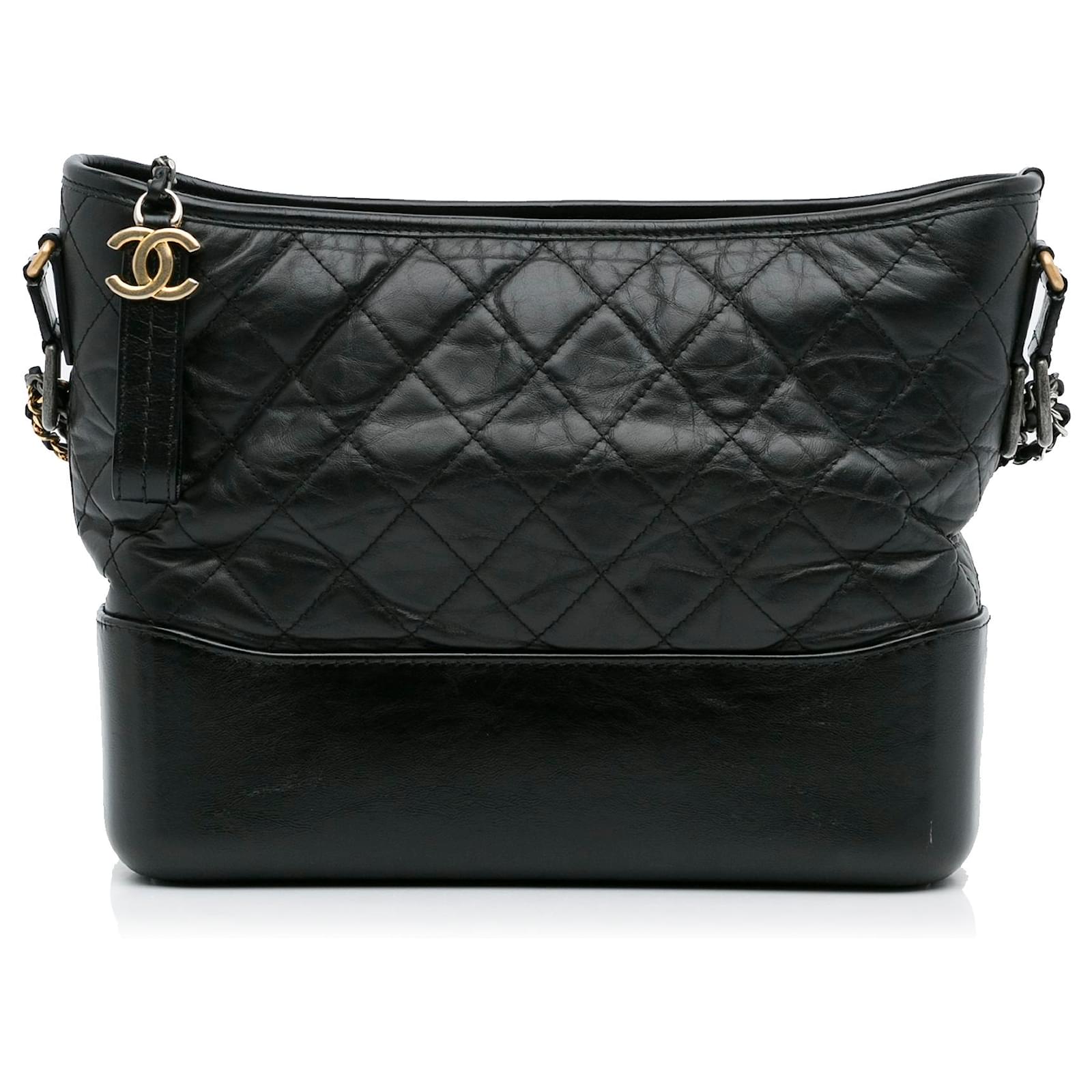Chanel Black Medium Lambskin Gabrielle Crossbody Leather ref.1019460 - Joli  Closet