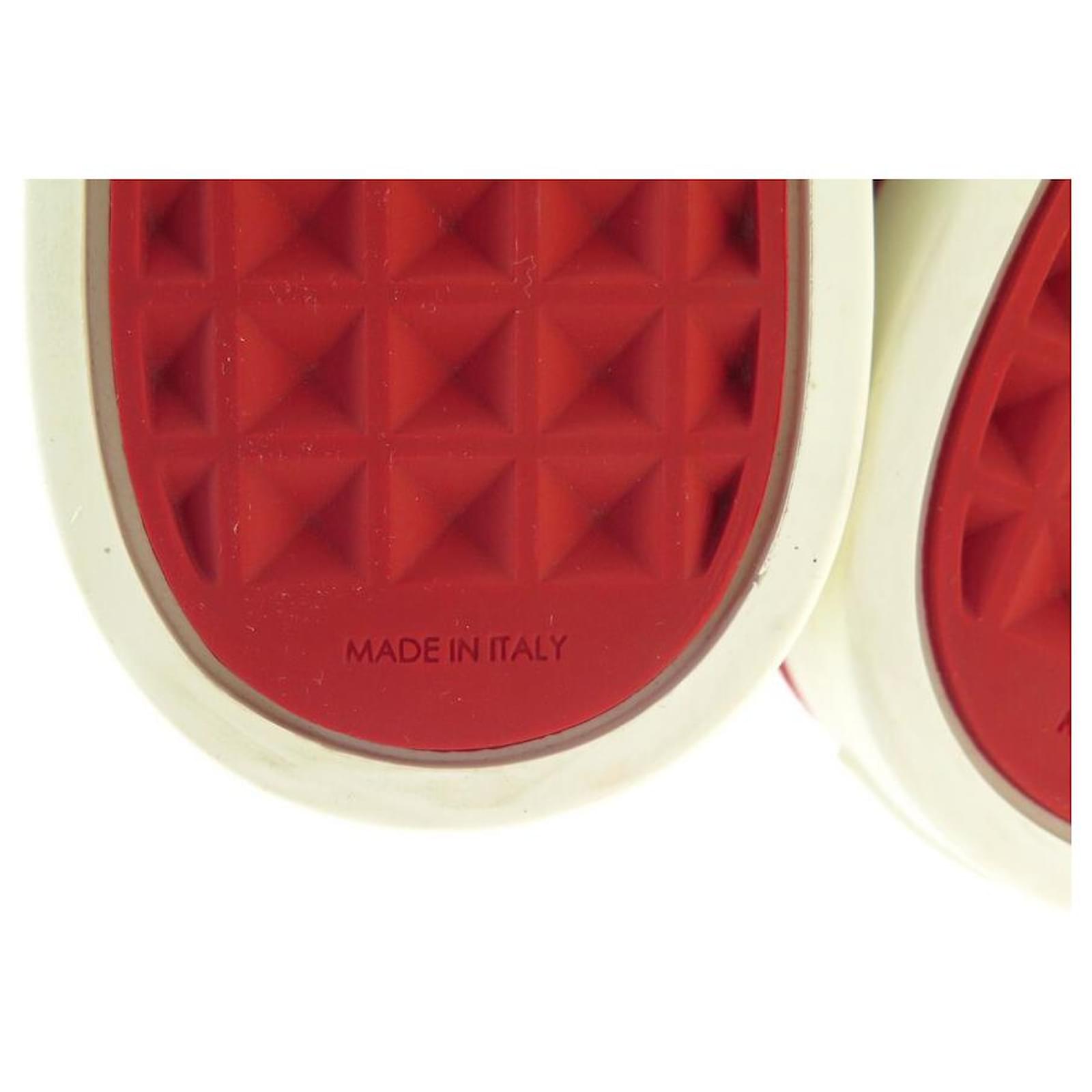NEW LOUIS VUITTON BASKETS SLIP ON SHOES 36.5 RED PATENT LEATHER SHOES  ref.1019676 - Joli Closet