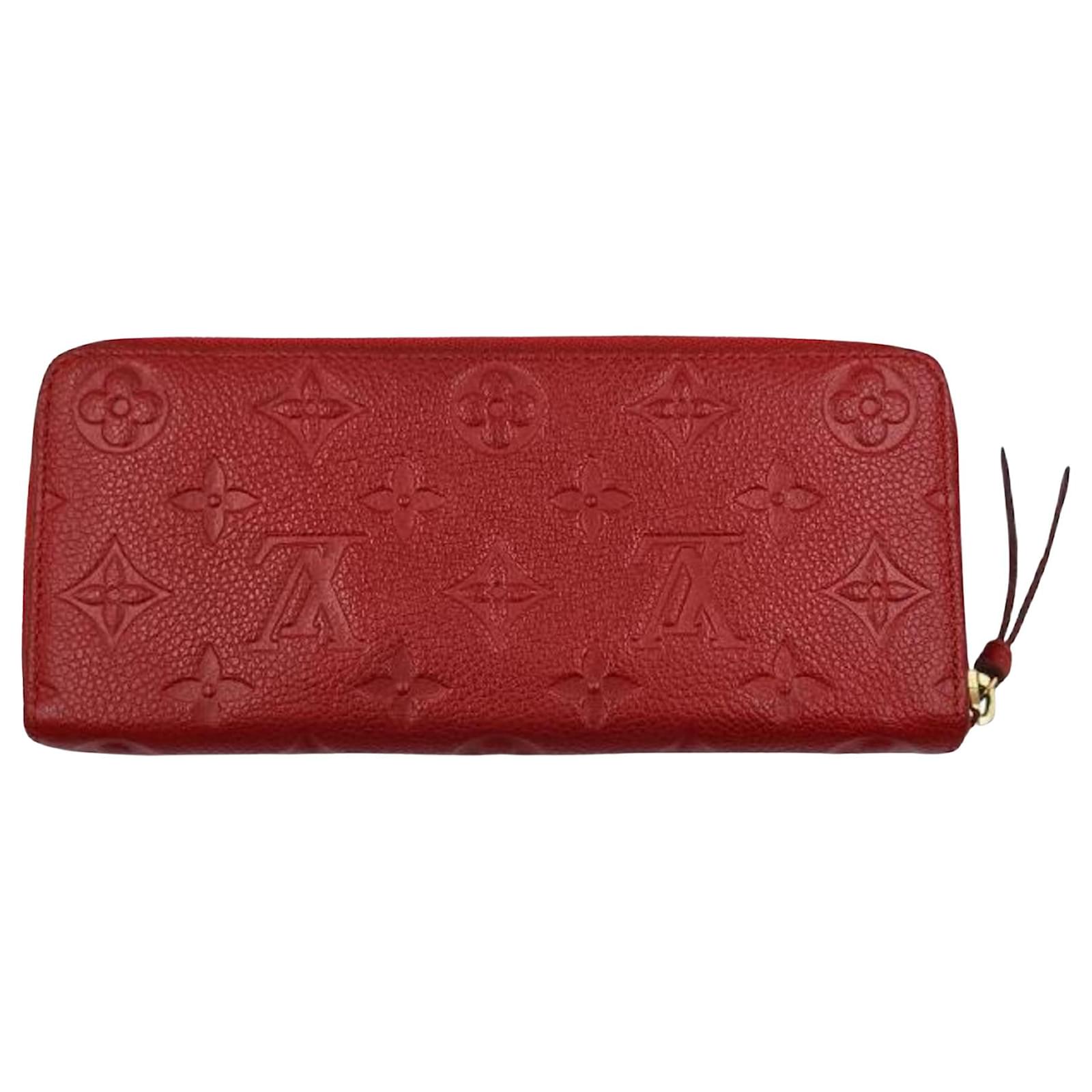 Louis Vuitton Monogram Empreinte Portefeuille Clemence Zippy Wallet