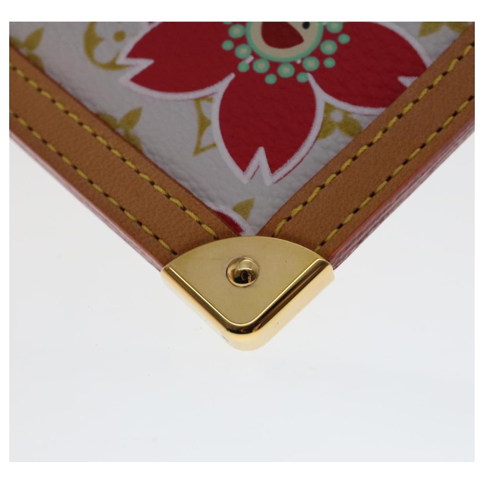 LOUIS VUITTON Monogram Cherry Blossom Pochette cree Coin Purse Red Auth  bs3315 Cloth ref.742800 - Joli Closet