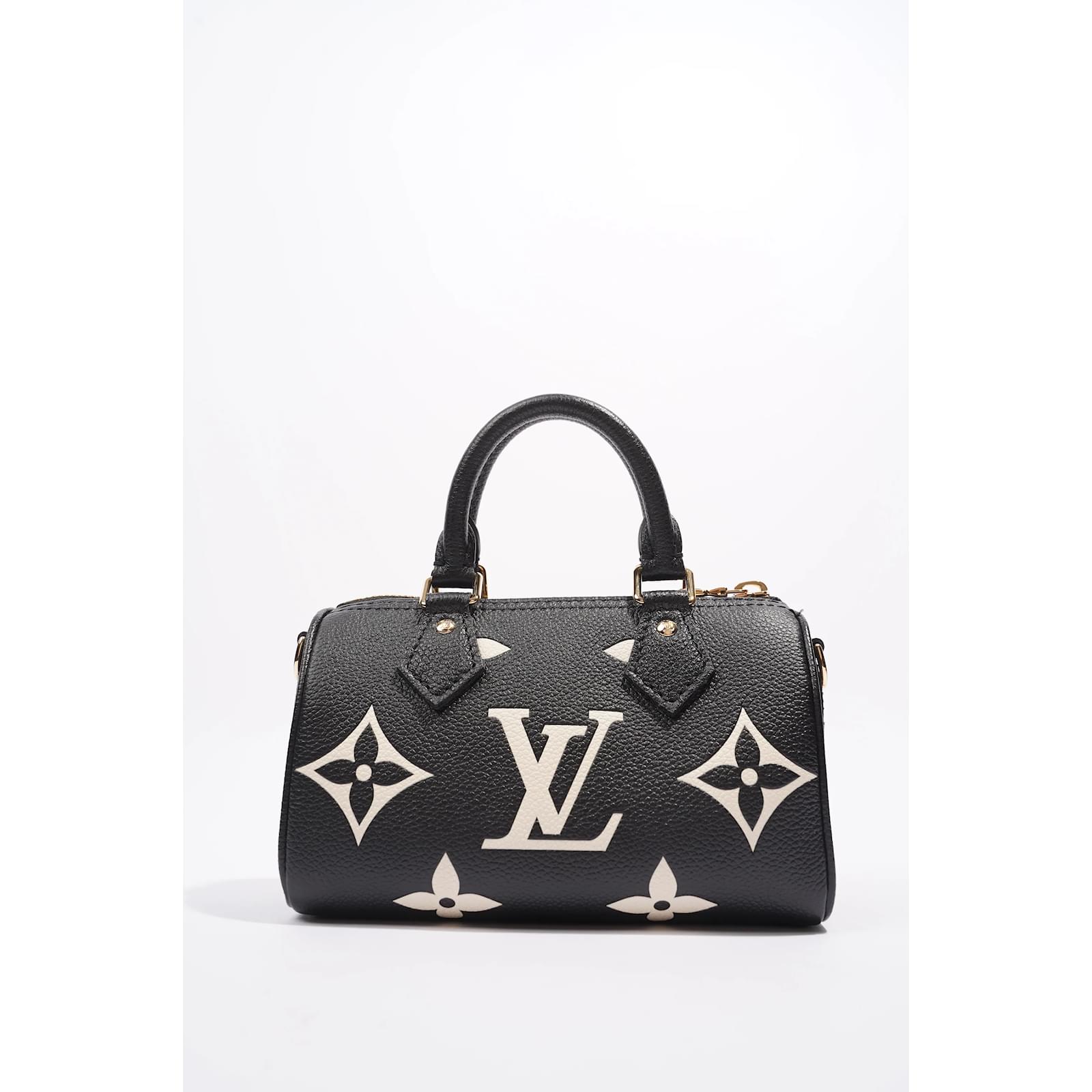 Louis Vuitton Speedy Nano Black in Monogram Empreinte Embossed