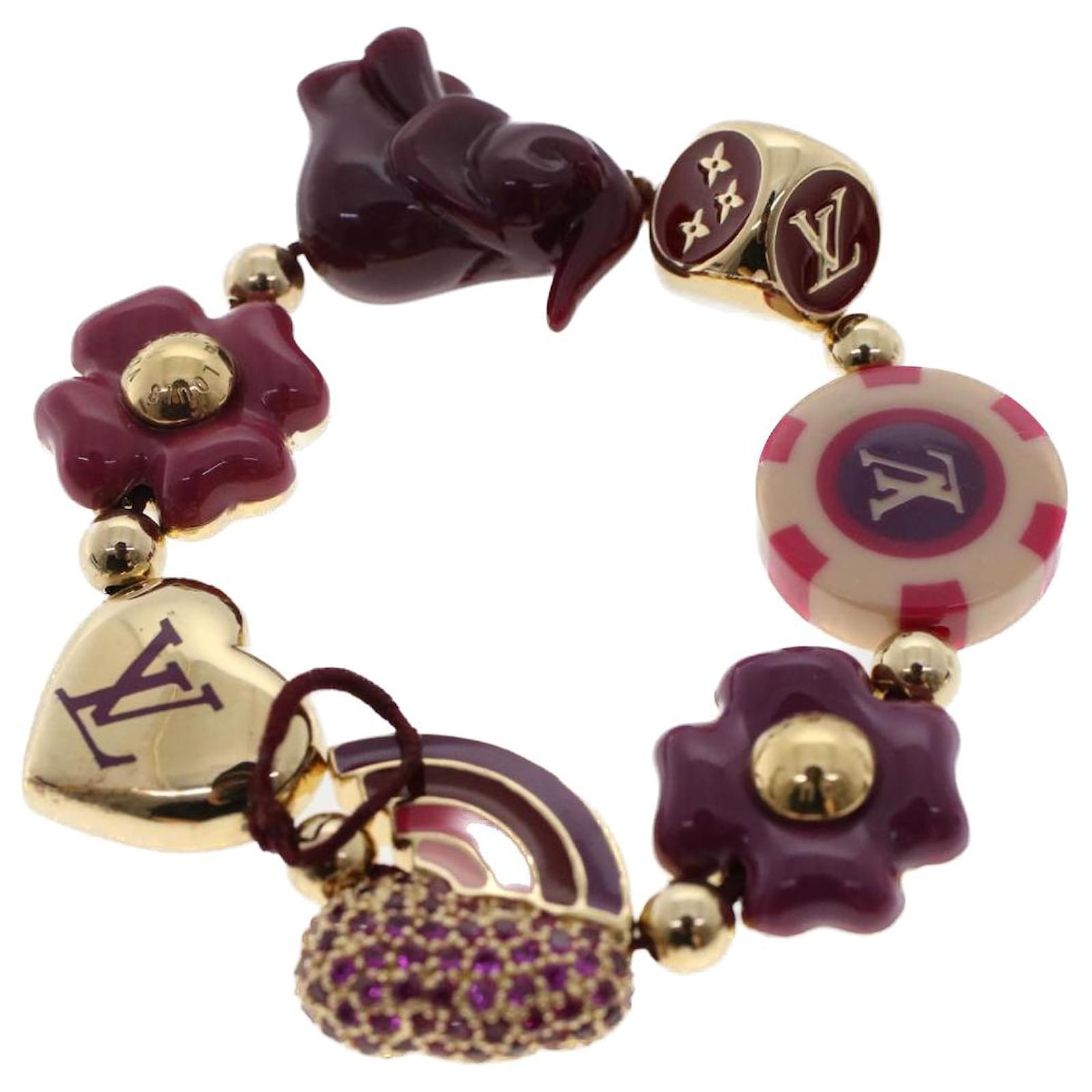 LOUIS VUITTON Bracelet Tutti Lucky Bracelet Purple Gold M66220 LV Auth  hk798 Metal ref.1020957 - Joli Closet