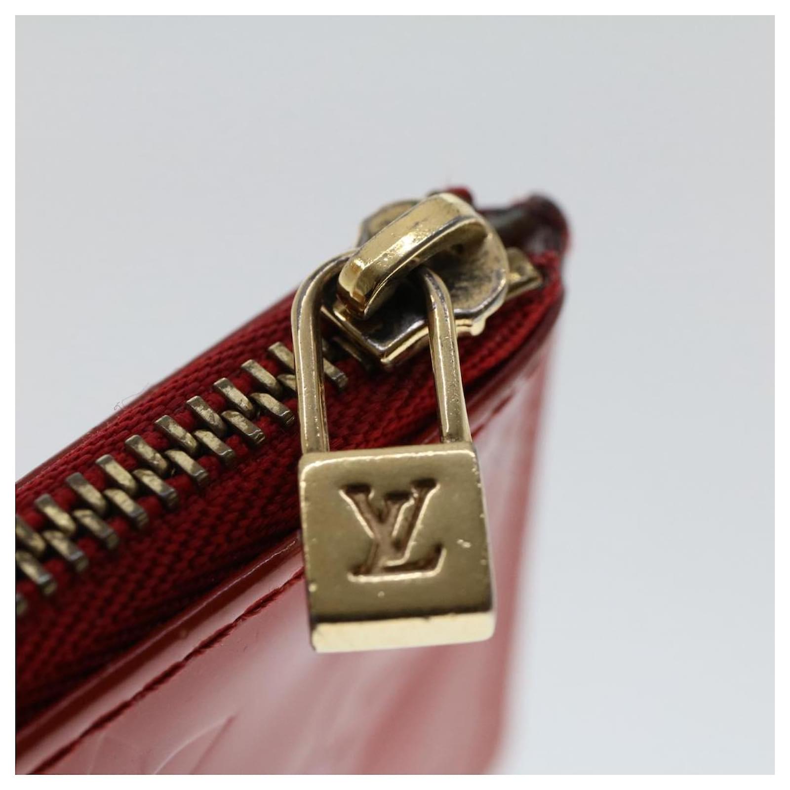 Louis Vuitton, Bags, Pre Loved Pre Owned Louis Vuitton Vernis Bellevue Pm  Red