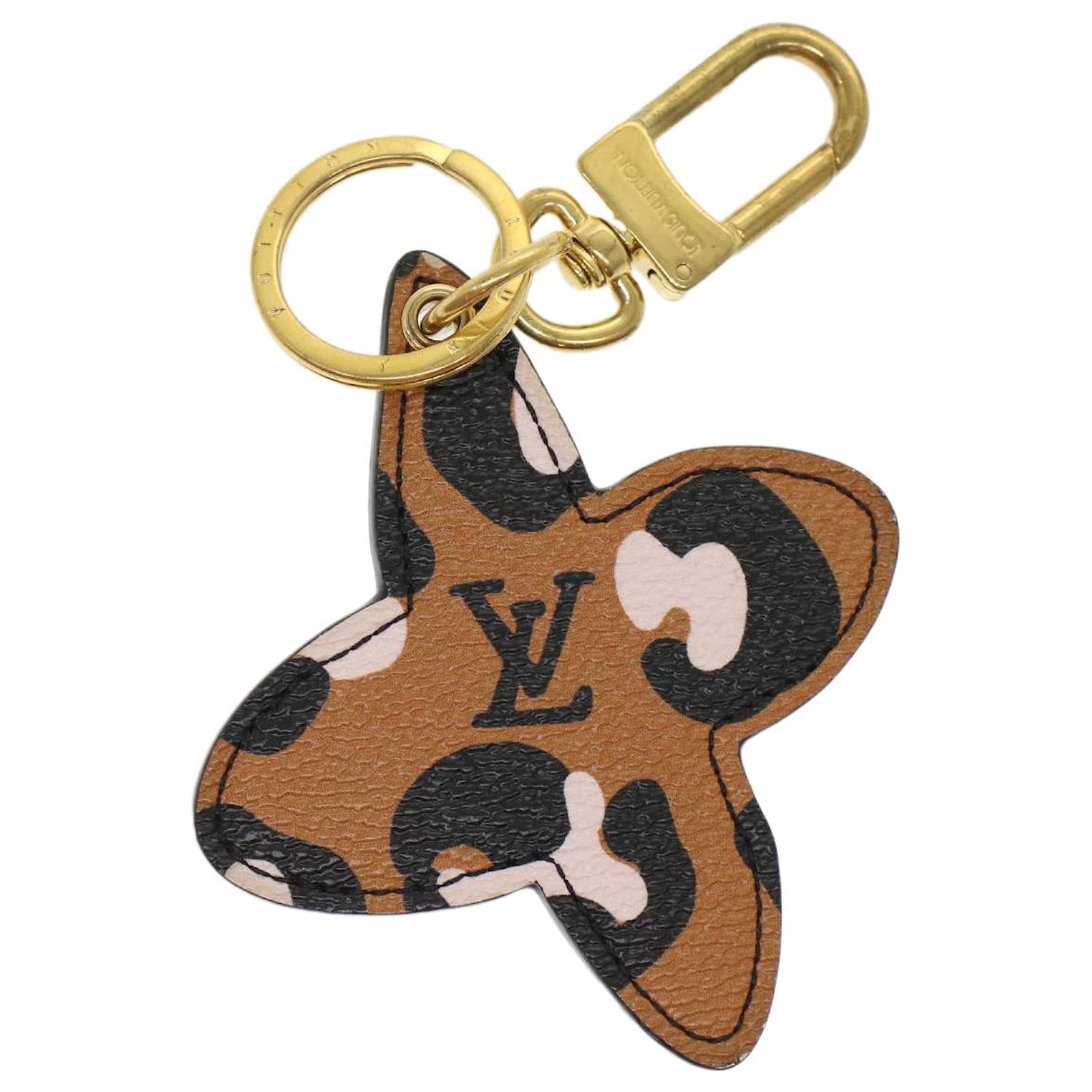 Louis Vuitton Damier Ebene Dragonne Key Holder - Brown Keychains