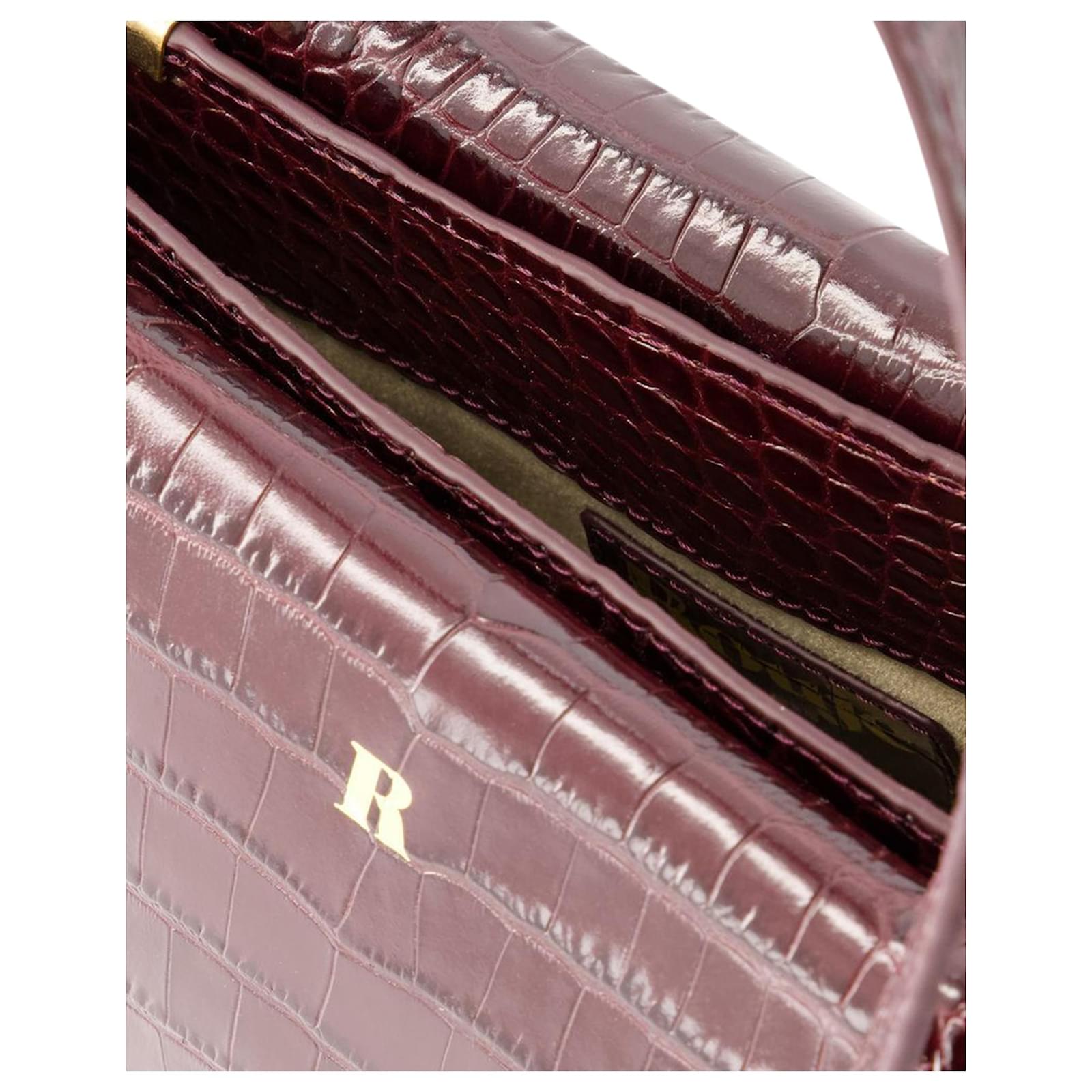 【関税込み】Allure Shoulder Bag - Rouje - Leather - Burgundy Allure Vernis Vernis Bordeaux • Rouje