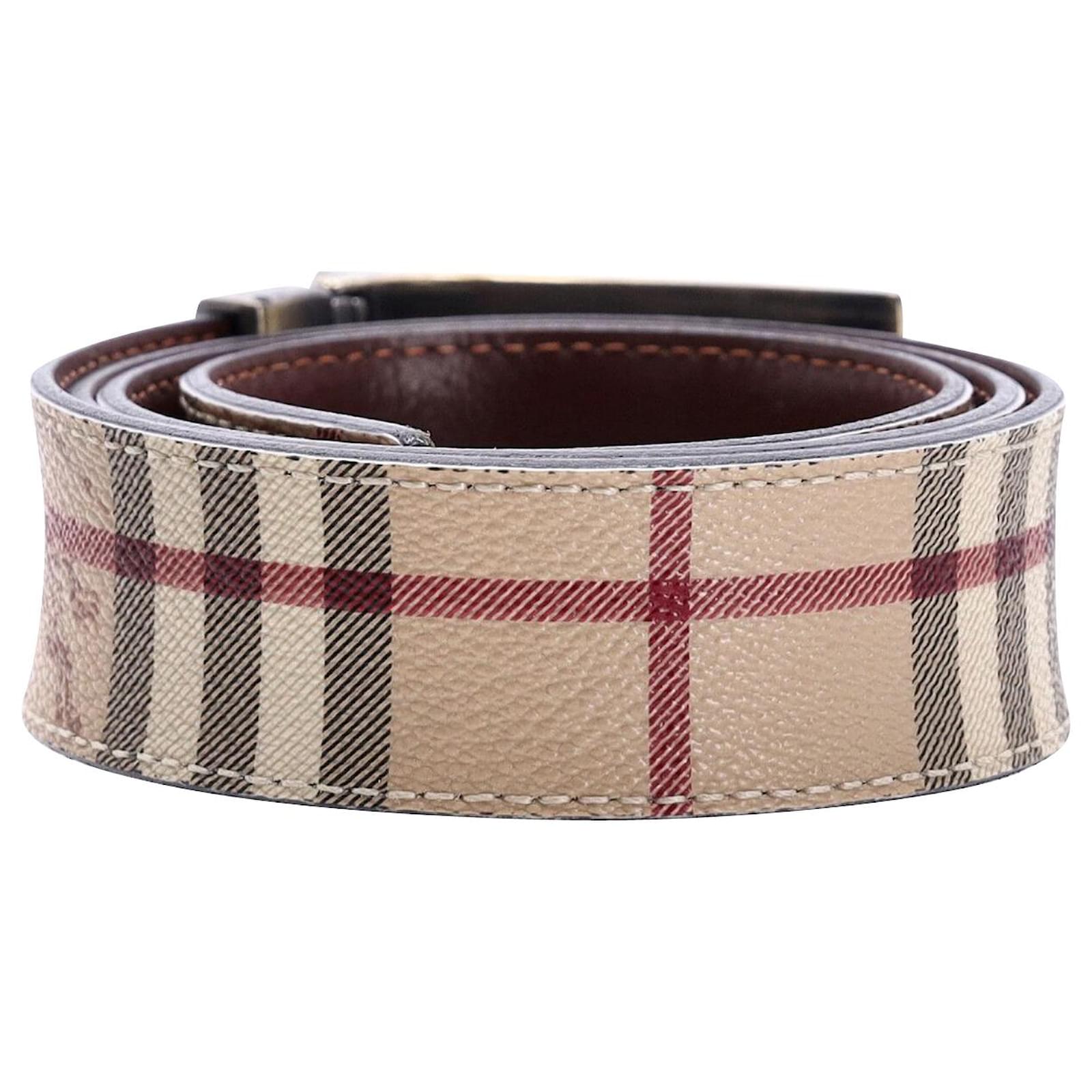 Burberry charles check outlet belt