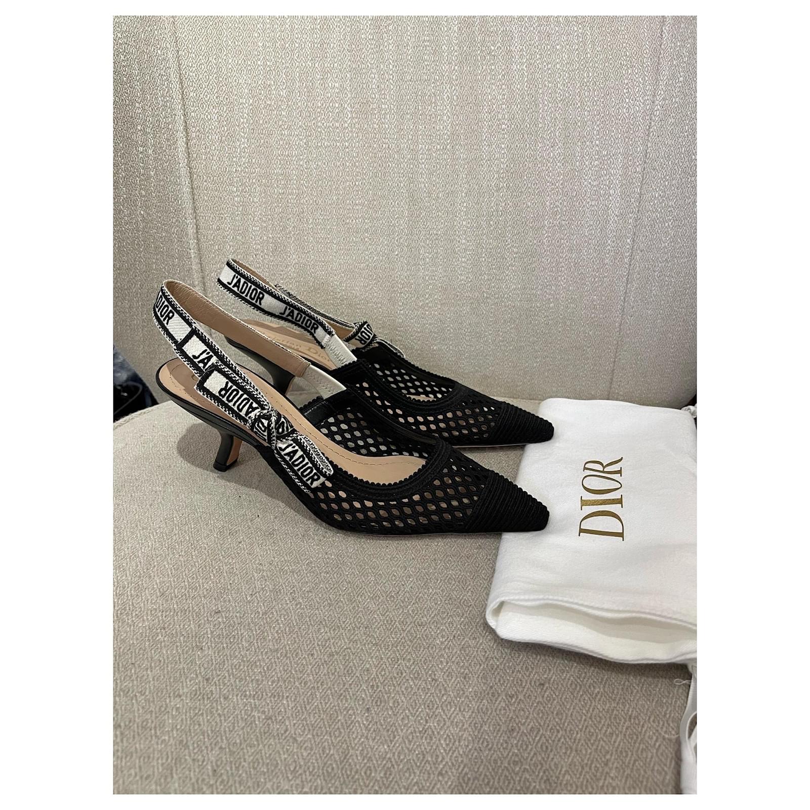 DIOR Heels T.EU 36 cloth Black ref.1023737 - Joli Closet