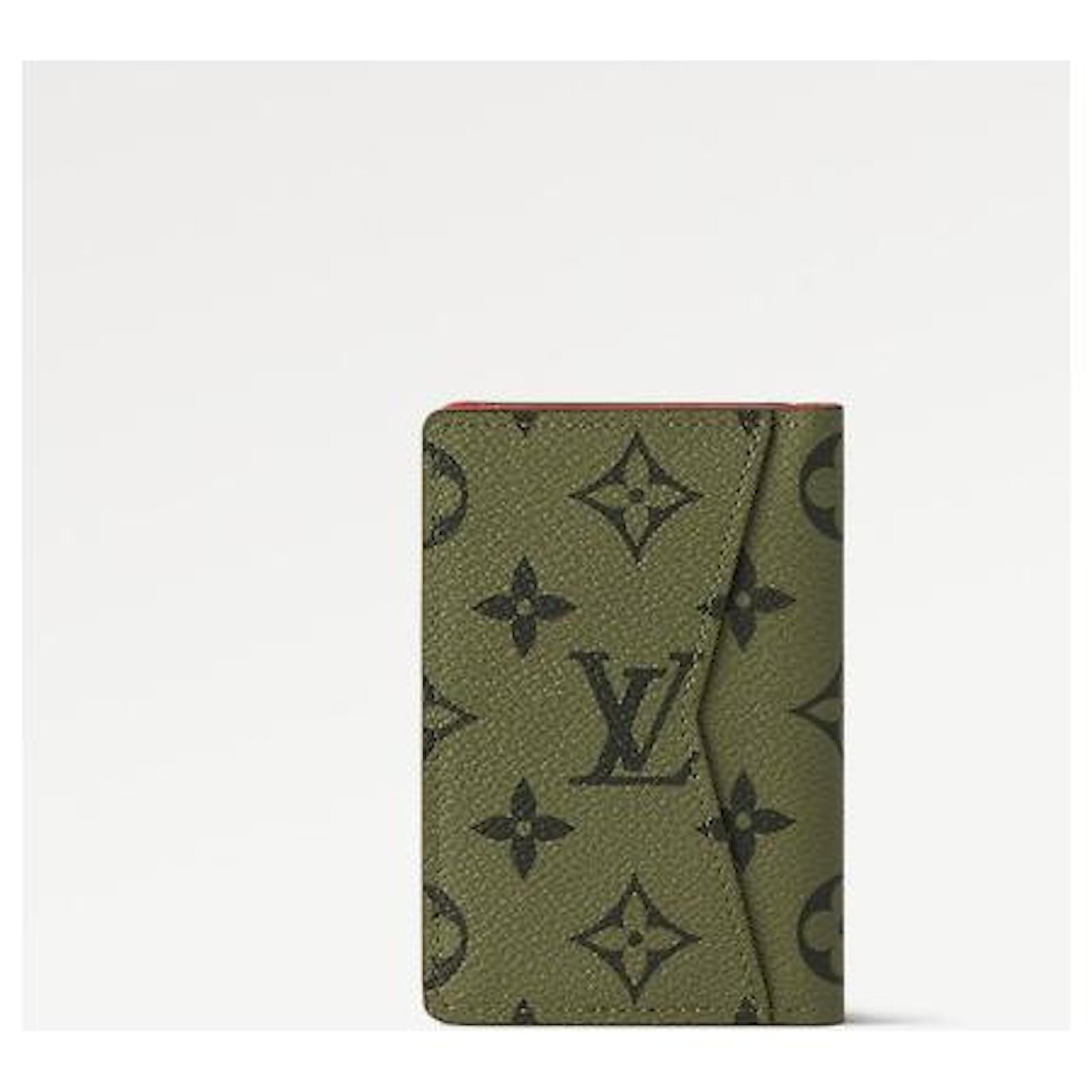 Louis Vuitton LV pocket organizer new Green Cloth ref.1024691