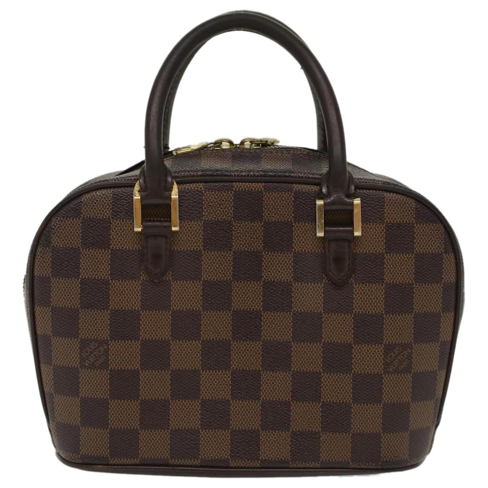 LOUIS VUITTON Damier Ebene Berkeley Hand Bag N52000 LV Auth bs7022