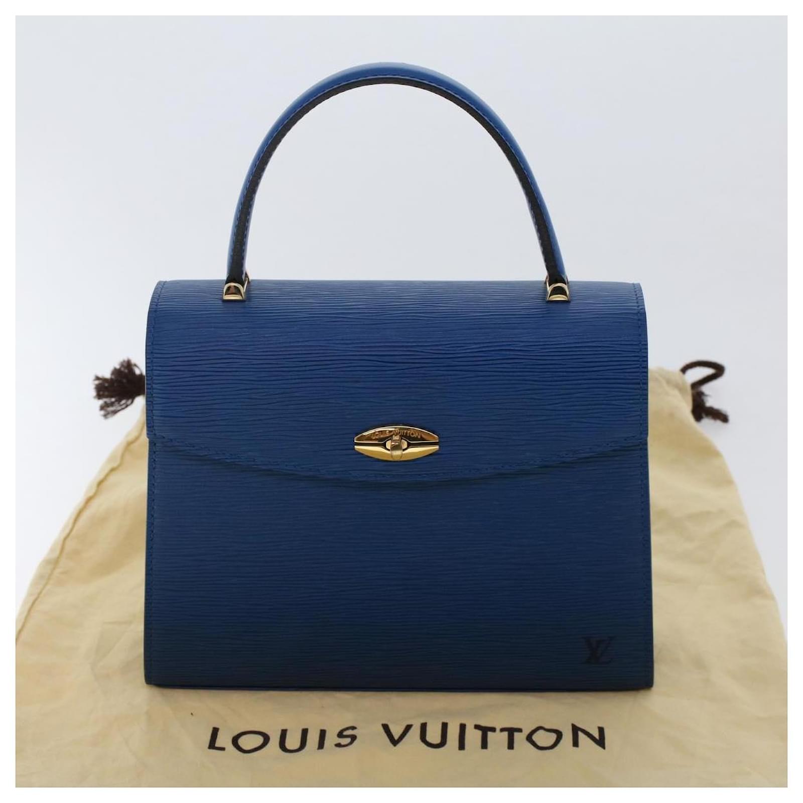 LOUIS VUITTON Epi Malesherbes Hand Bag Blue M52375 LV Auth tb794 Leather  ref.1024981 - Joli Closet