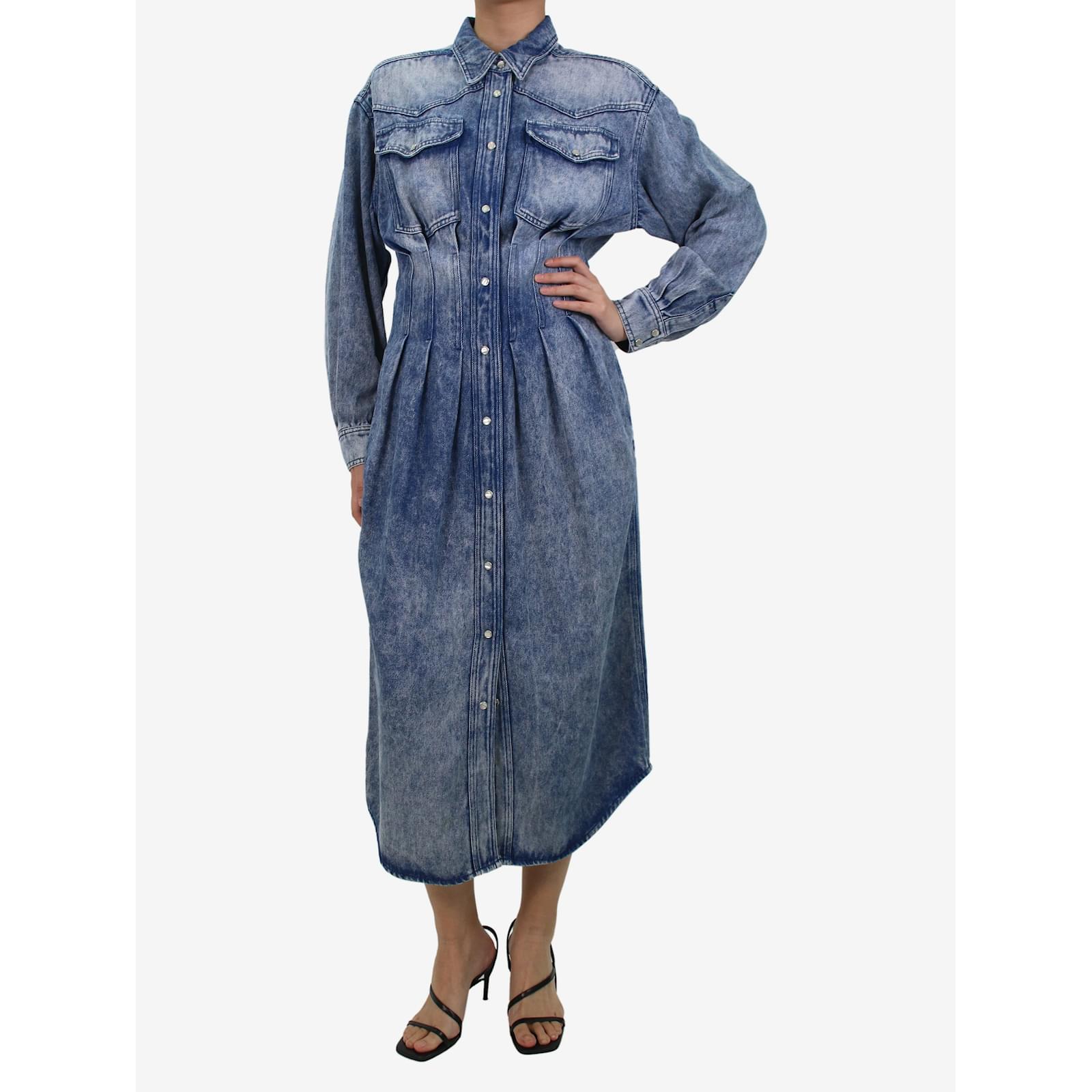 isabel marant etoile denim dress Isabel Marant toile Ines Dress